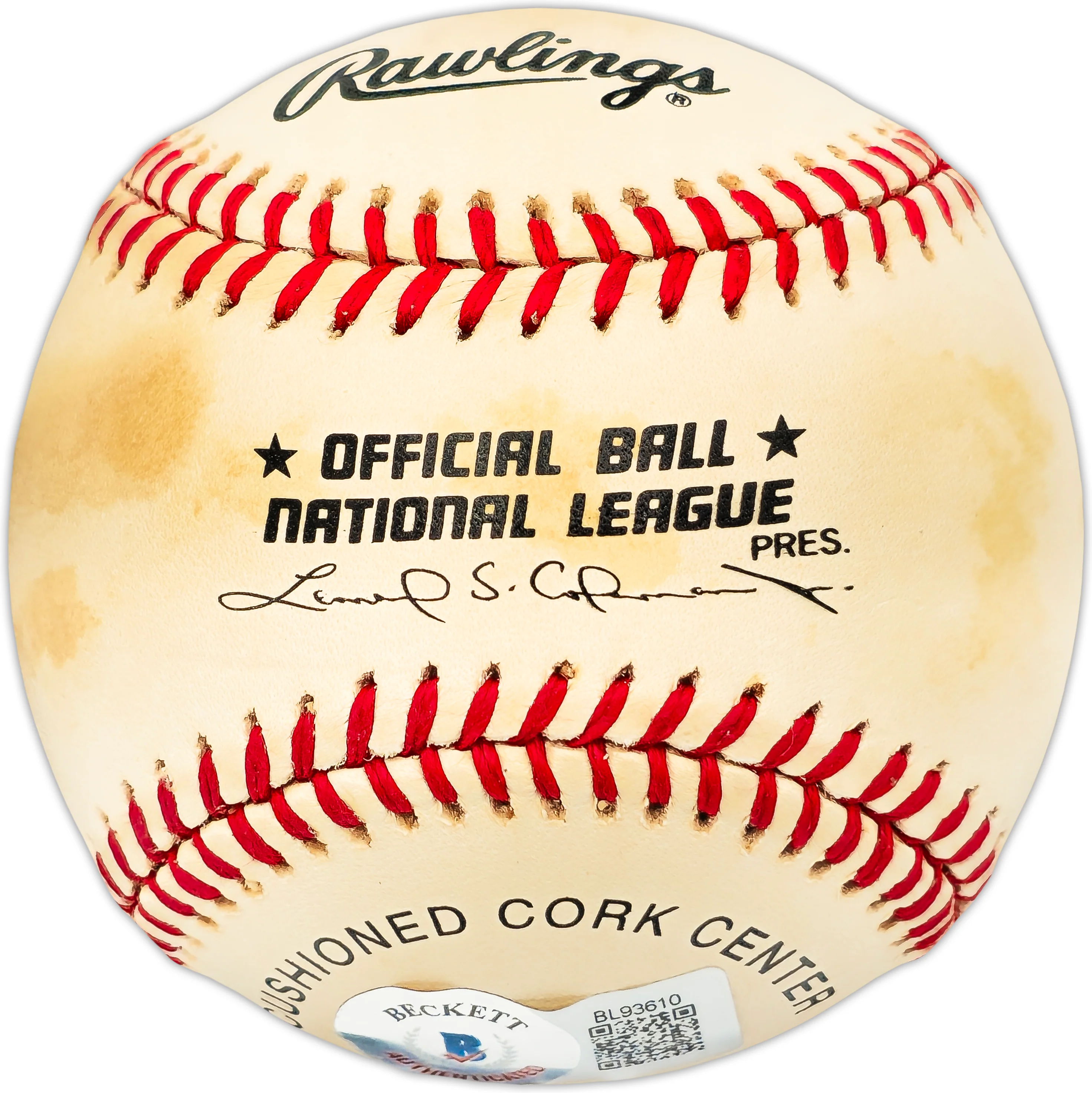 Al McBean Autographed Official NL Baseball Pittsburgh Pirates "Fireman of the Year 1964" Beckett BAS QR #BL93610 - Image 3