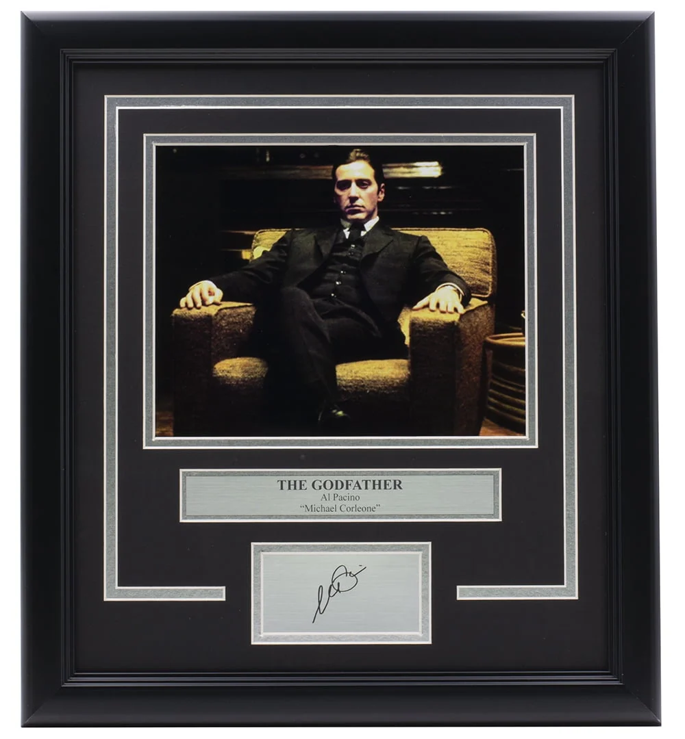 Al Pacino Framed 8x10 The Godfather Chair Photo w/ Laser Engraved Signature - Image 3