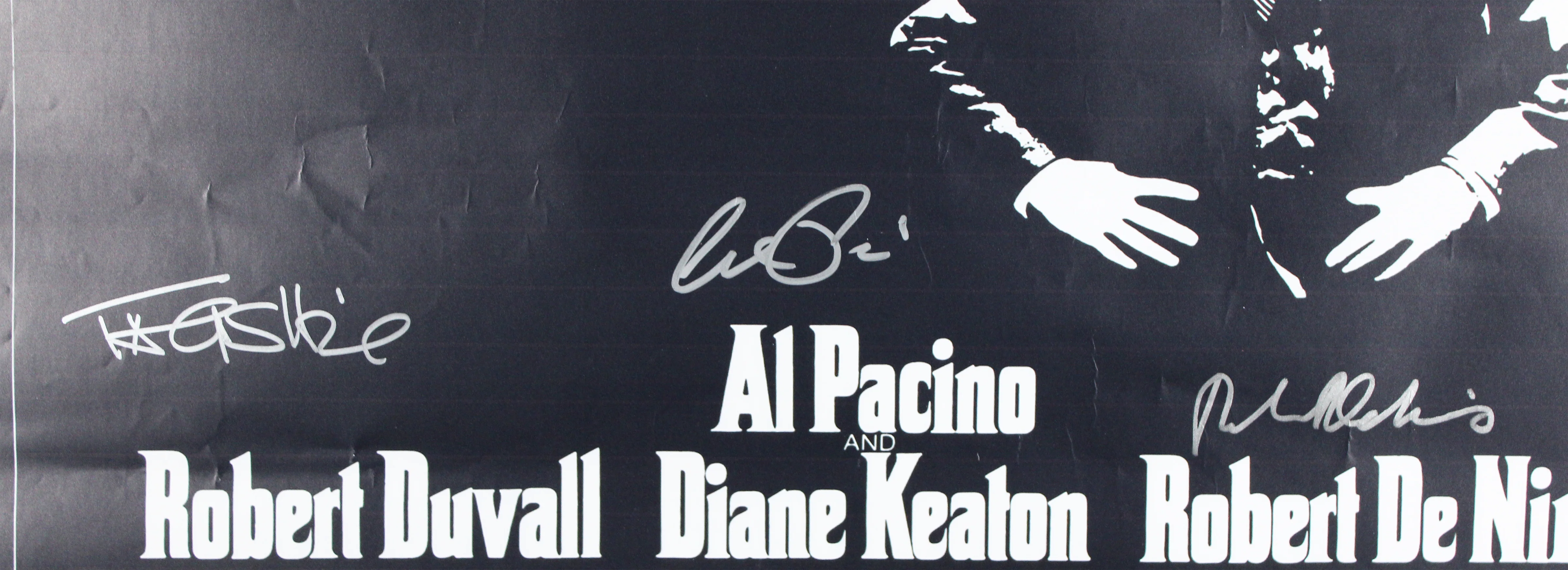 Al Pacino, Robert De Niro & Talia Shire The Godfather Signed 27x40 Poster BAS - Image 3