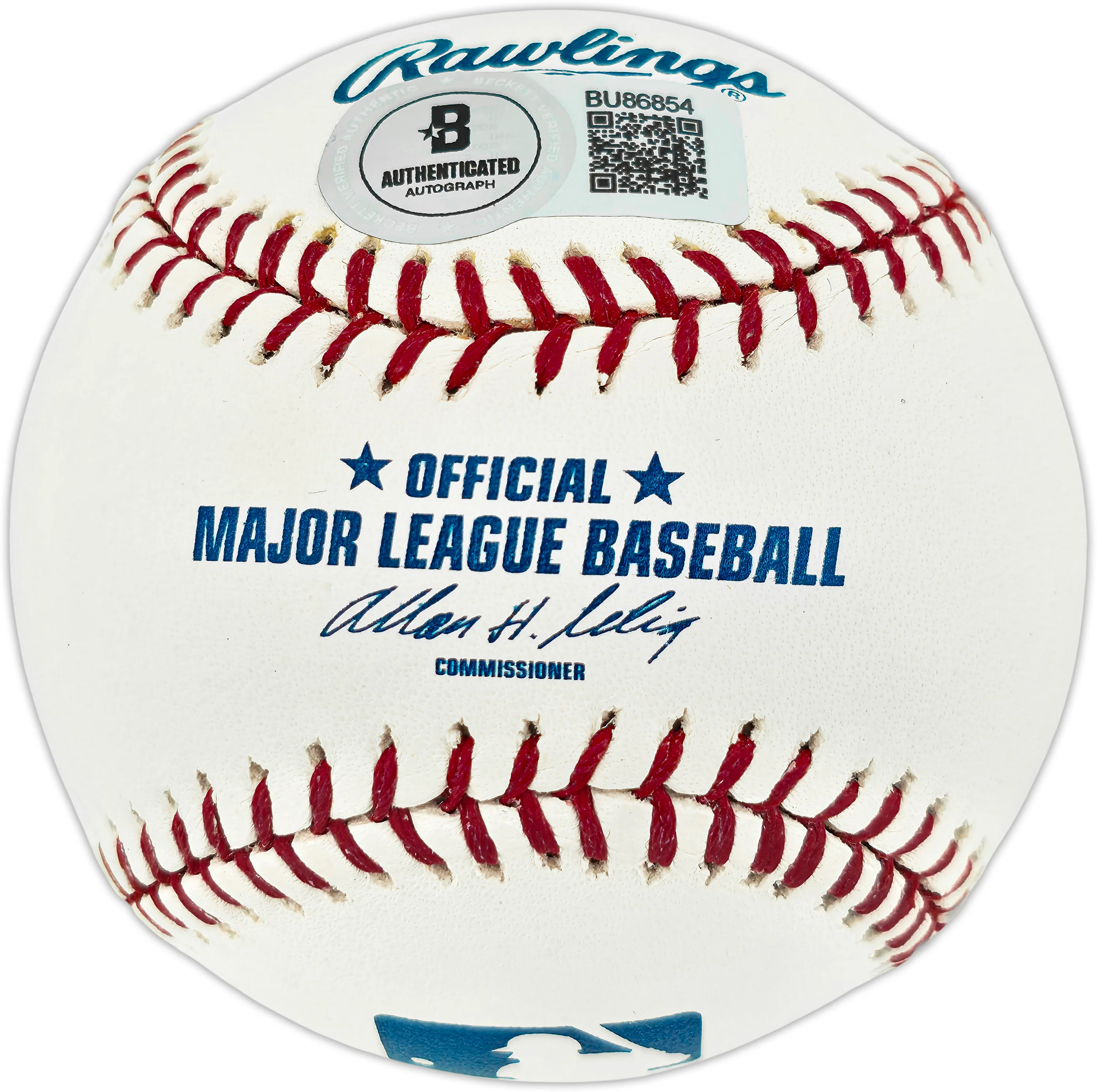 Al Spangler Autographed Official MLB Baseball Atlanta Braves, Chicago Cubs Beckett BAS QR #BU86854 - Image 2