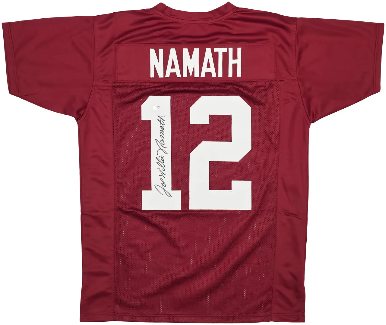Alabama Crimson Tide Joe Namath Autographed Maroon Jersey "Willie" PSA/DNA Stock #243280 - Image 2