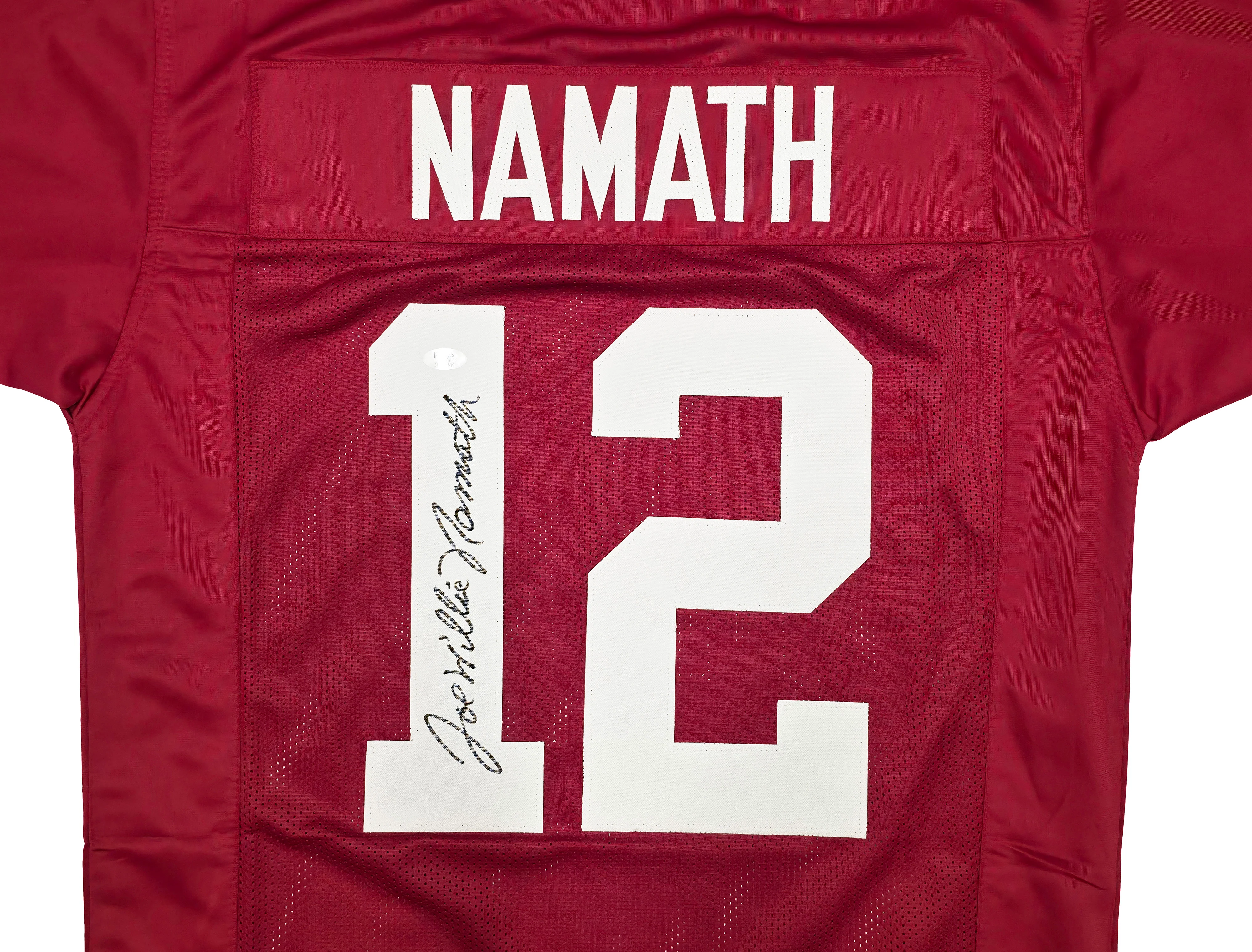 Alabama Crimson Tide Joe Namath Autographed Maroon Jersey "Willie" PSA/DNA Stock #243280 - Image 3