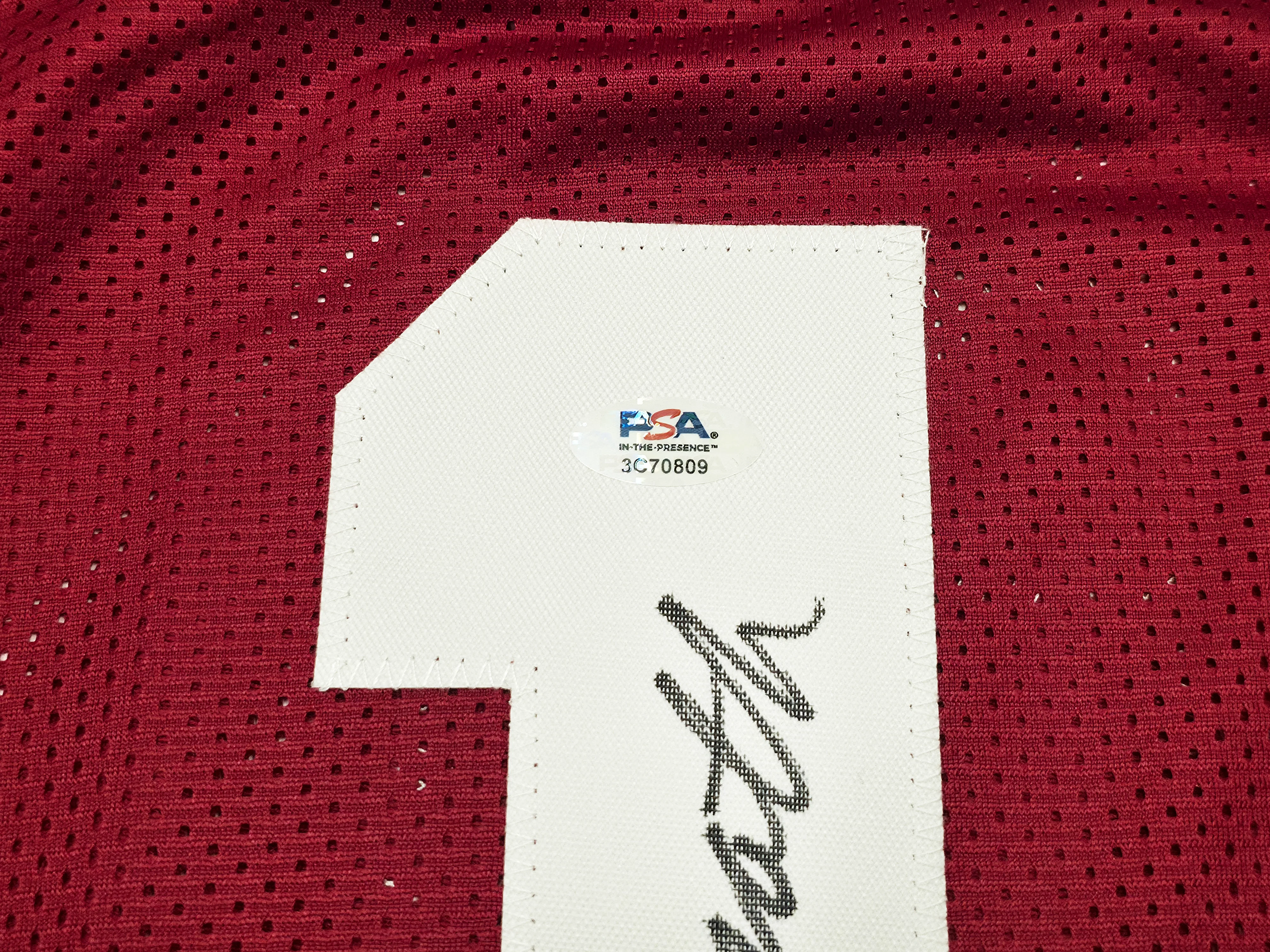 Alabama Crimson Tide Joe Namath Autographed Maroon Jersey "Willie" PSA/DNA Stock #243280 - Image 5