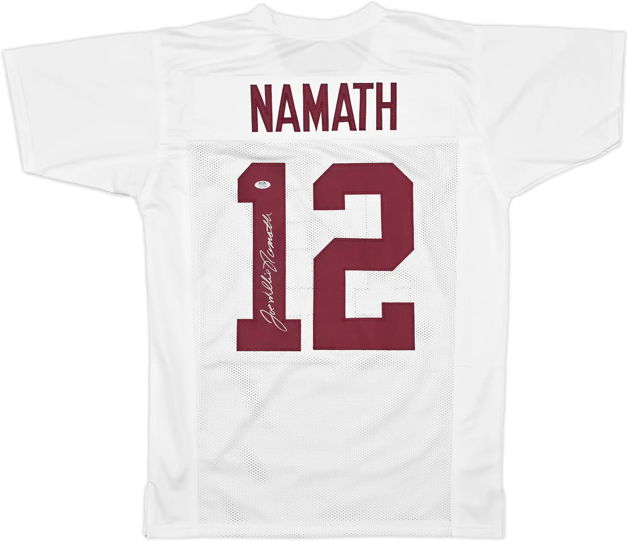 Alabama Crimson Tide Joe Namath Autographed White Jersey "Willie" PSA/DNA Stock #243279 - Image 2