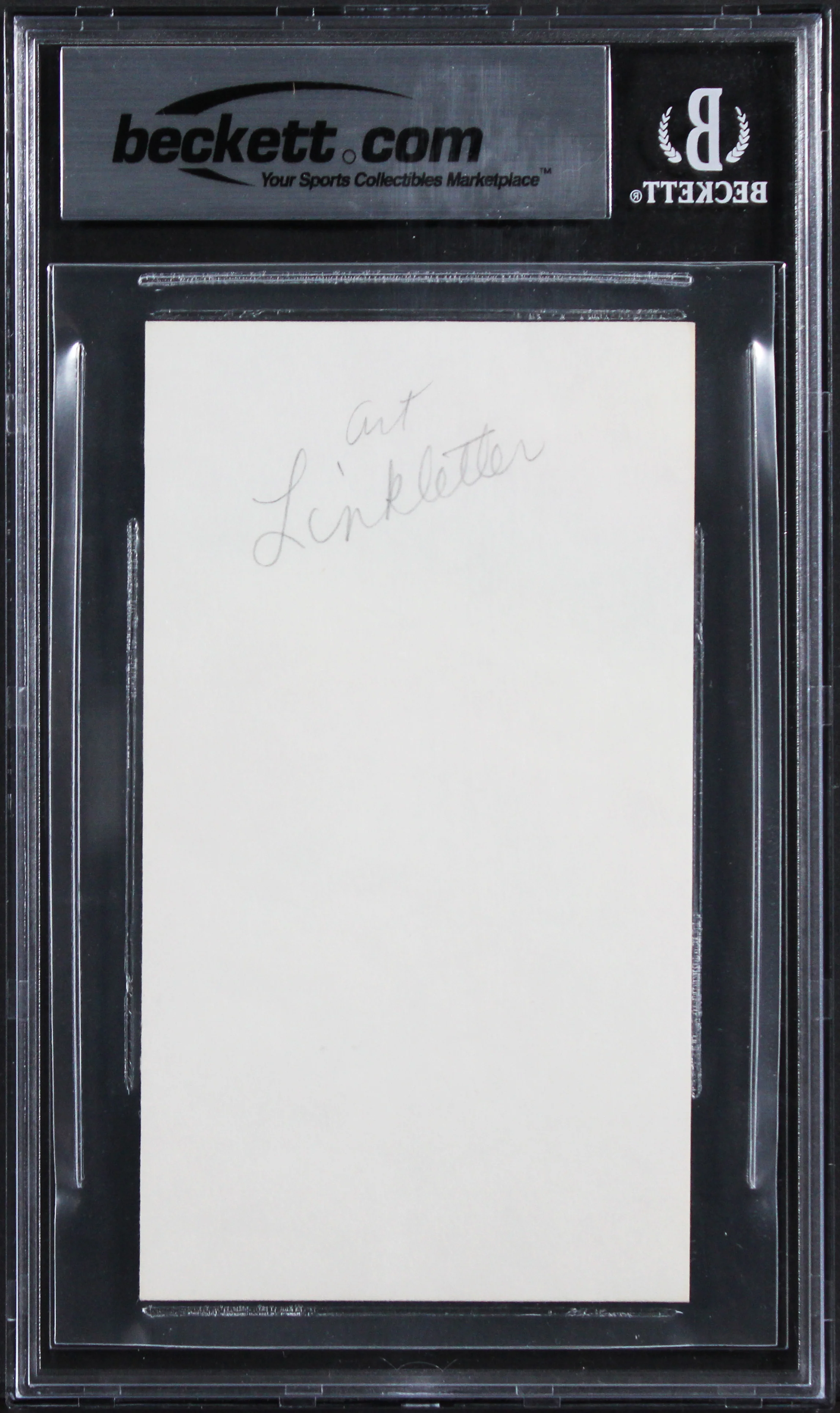 Alan Ladd Jr. Star Wars Authentic Signed 3x5 Index Card Autographed BAS Slabbed - Image 3