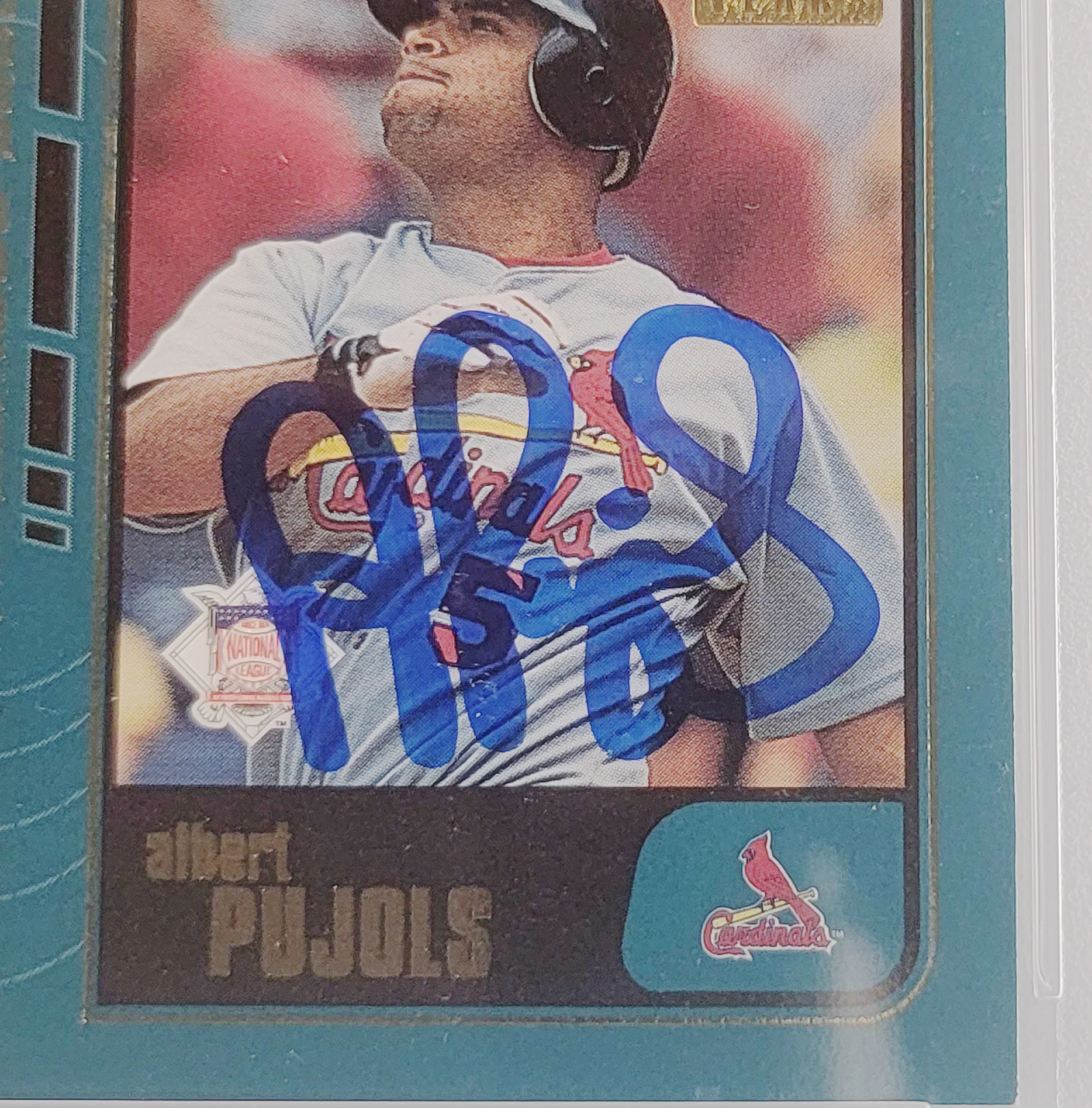 Albert Pujols & Ichiro Suzuki Autographed 2001 Topps Traded Rookie Card #T99 PSA/DNA #61264409 - Image 3