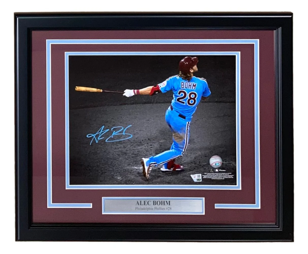 Alec Bohm Signed Framed 11x14 Philadelphia Phillies Photo Fanatics