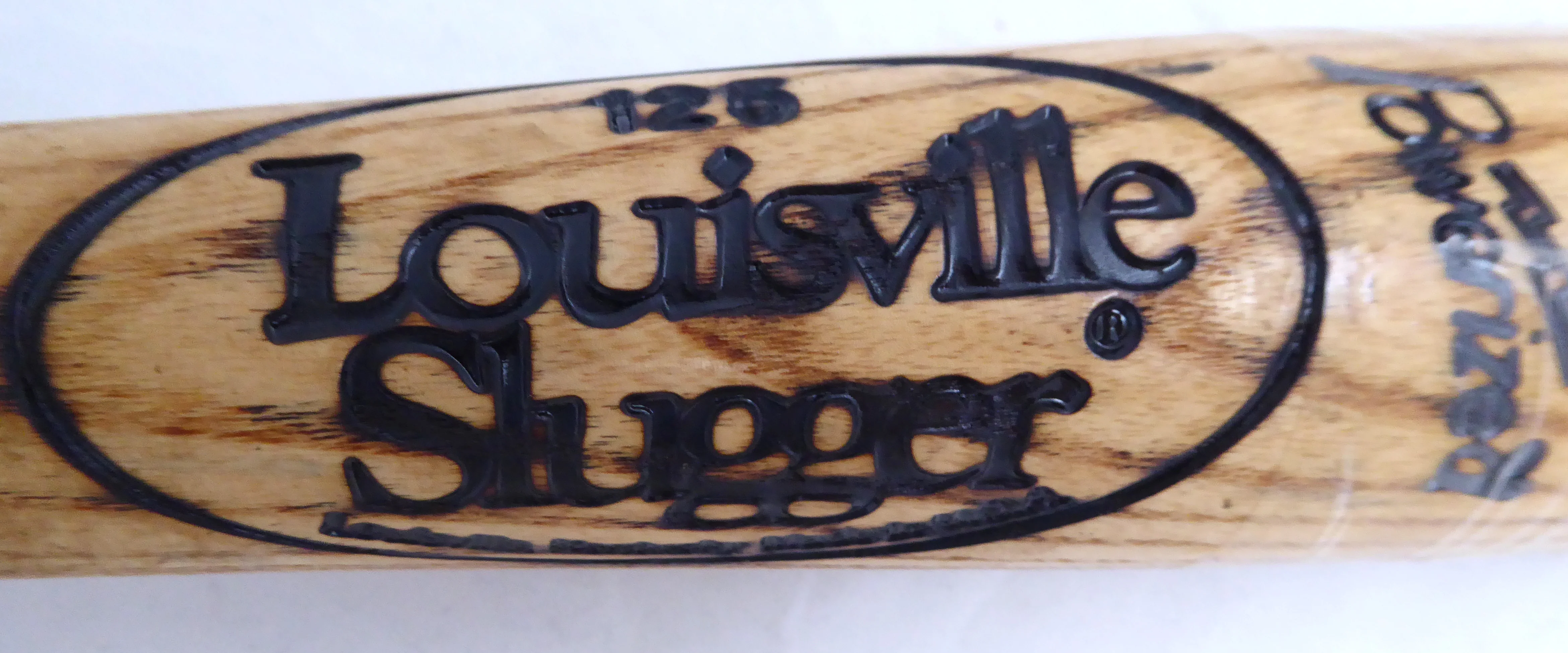 Alex Diaz Autographed Blonde Louisville Slugger 1995 Game Used Bat Seattle Mariners Cracked SKU #214047 - Image 4