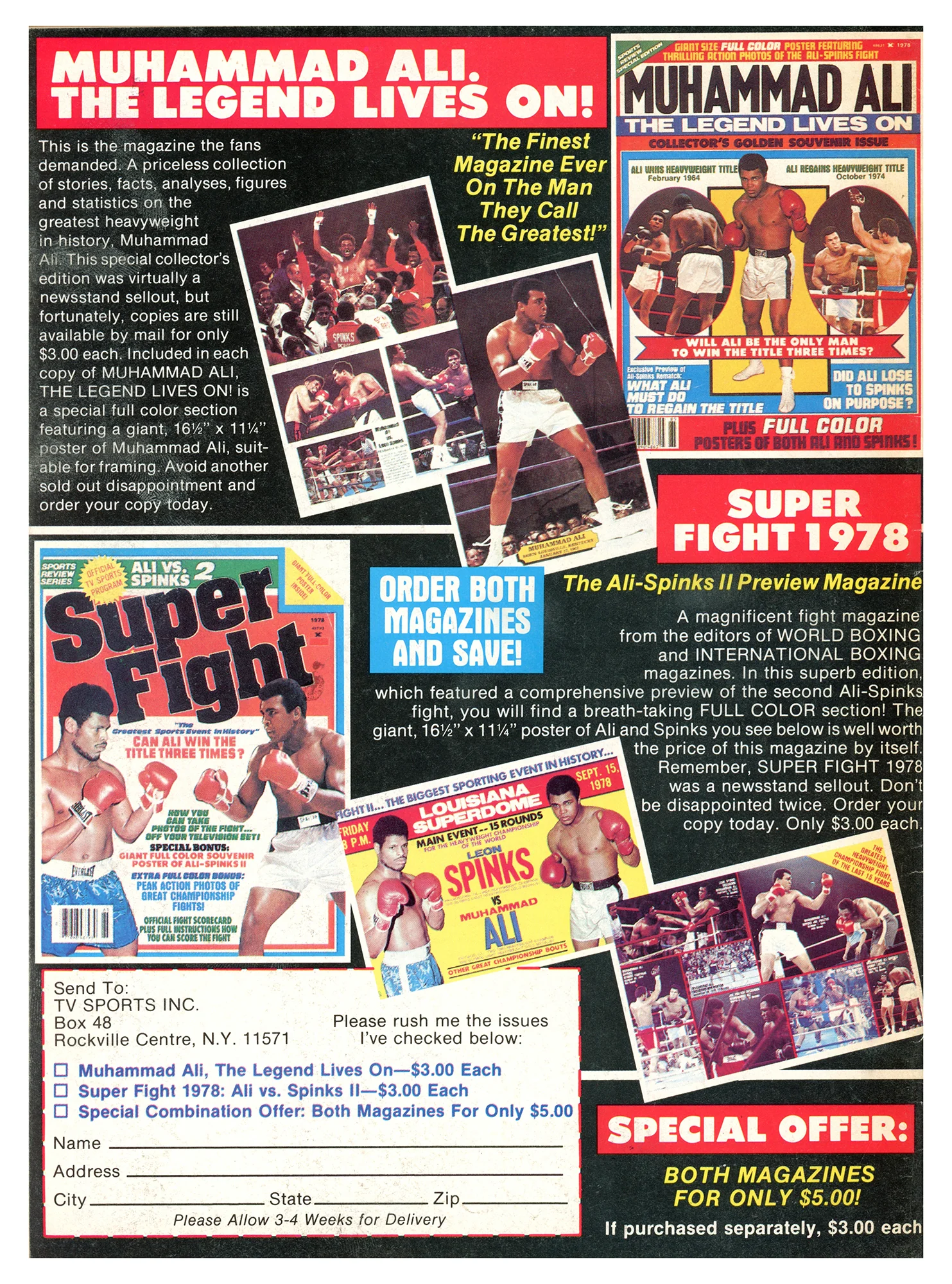 Alexis Arguello & Jake LaMotta Autographed Big Book of Boxing Magazine (Smudged) Beckett BAS QR #BH26992 - Image 2