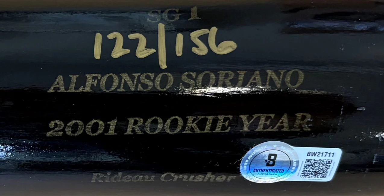 Alfonso Soriano Yankees Signed Limited Edition Sam Bat Player Model Bat BAS - Image 3