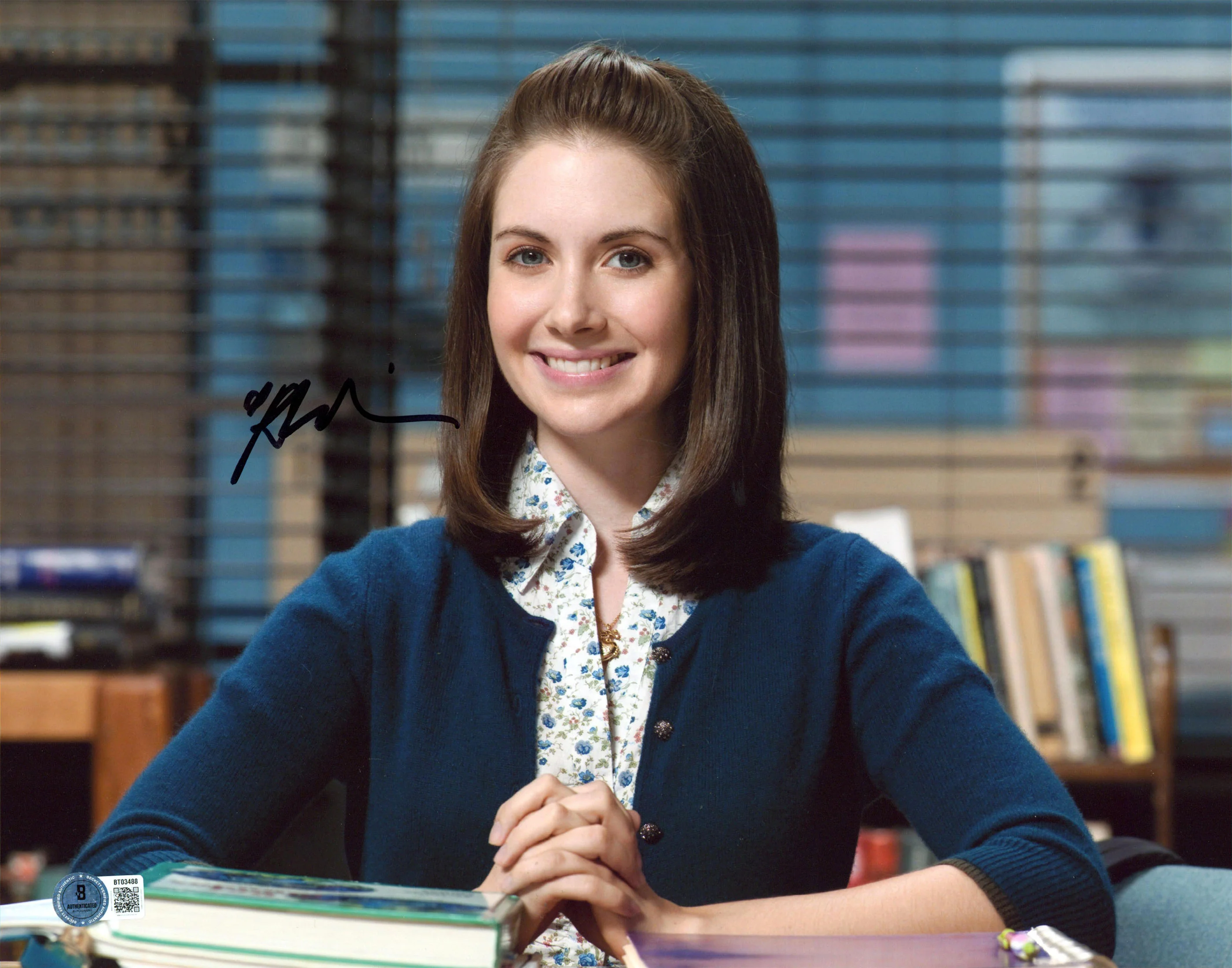 Alison Brie Community Authentic Signed 11x14 Horizontal Photo BAS #BT03488 - Image 2