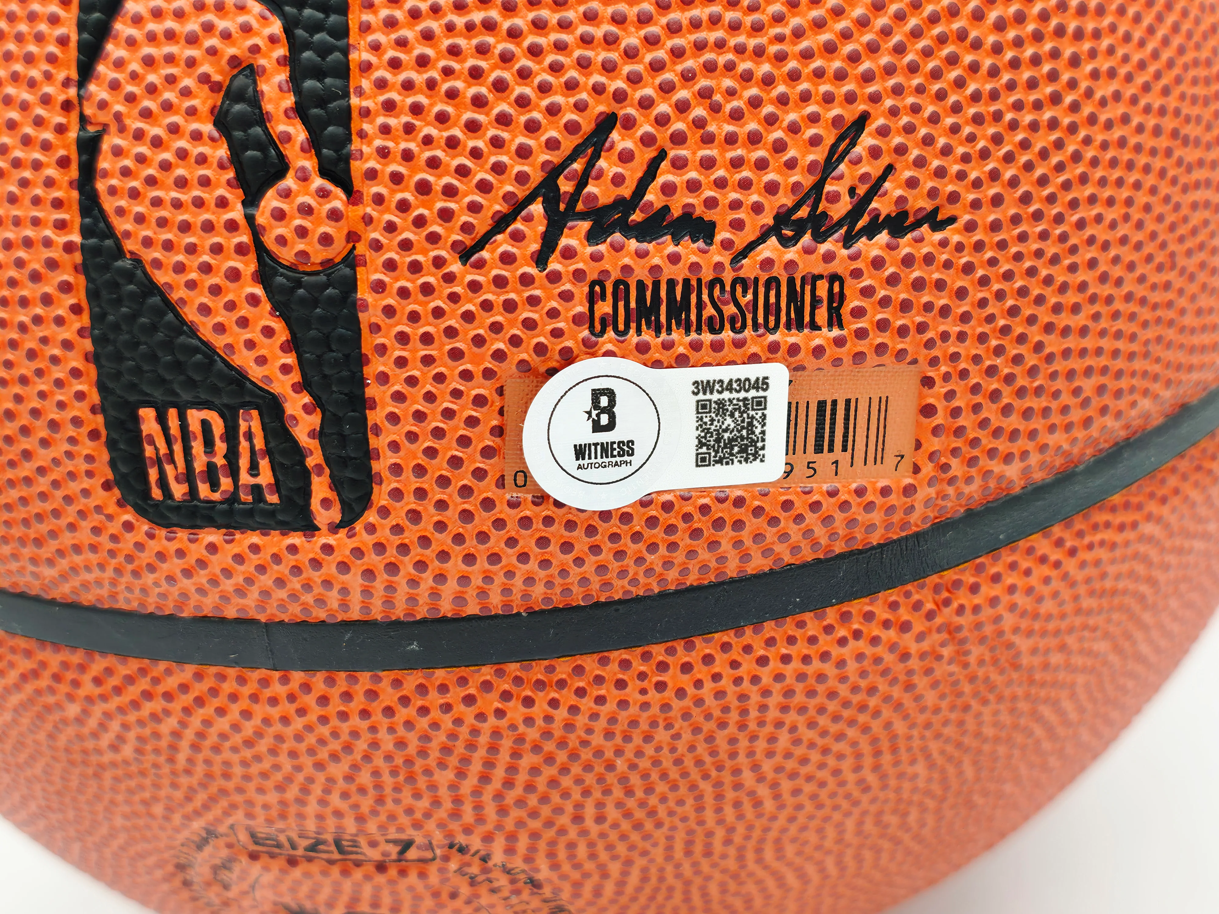 Allen Iverson Autographed Authentic Series Indoor/Outdoor Basketball Philadelphia 76ers Beckett BAS Witness Stock #253645 - Image 5
