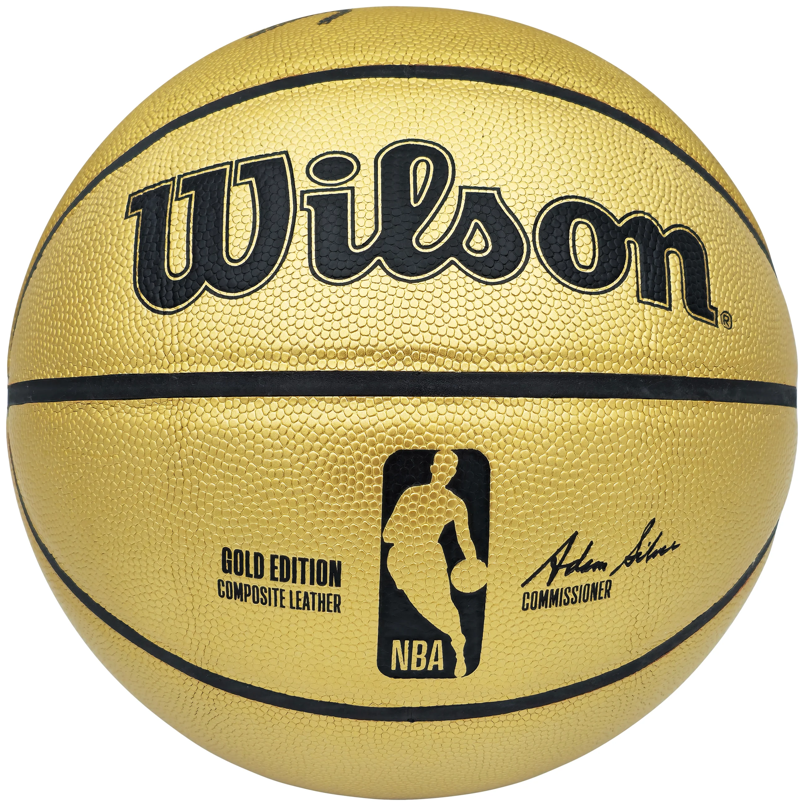Allen Iverson Autographed Gold Edition Composite Leather Basketball Philadelphia 76ers Beckett BAS Witness Stock #232872 - Image 5