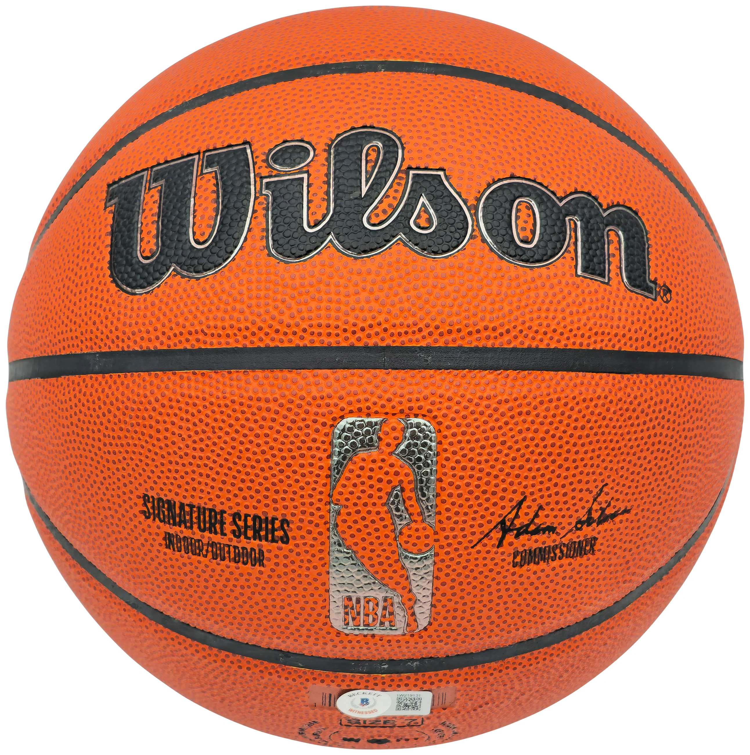 Allen Iverson Autographed Signature Series Indoor/Outdoor Basketball Philadelphia 76ers Beckett BAS Witness Stock #232869 - Image 3