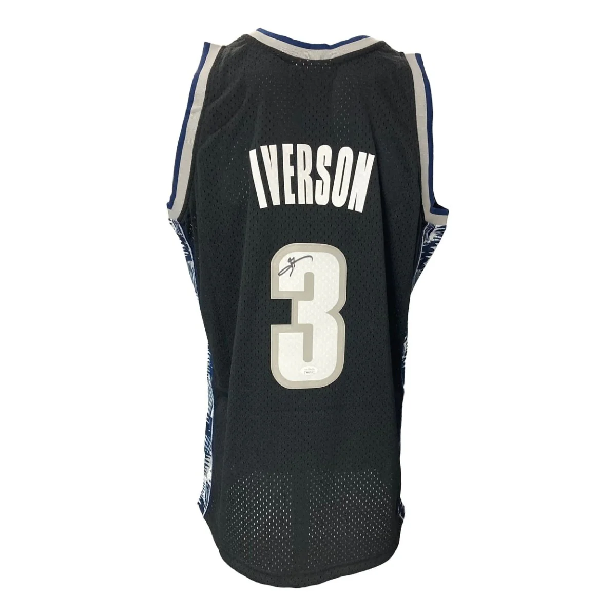 Allen Iverson Signed Georgetown Hoyas 1995-96 M&N College Vault Jersey JSA ITP - Image 6