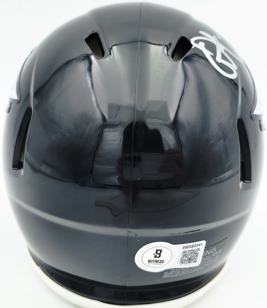 Alshon Jeffery Autographed Philadelphia Eagles Black 2022 Alternate Speed Mini Helmet Beckett BAS QR Stock #261888 - Image 5