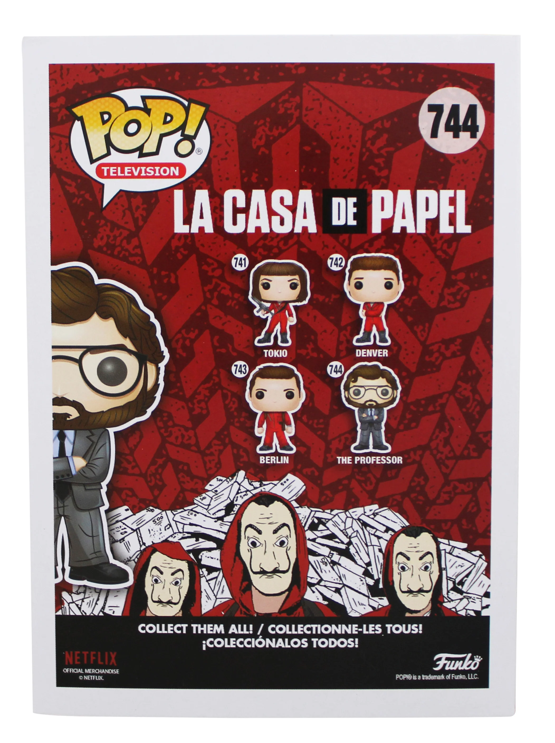 Alvaro Morte Signed The Professor #744 Funko Pop Vinyl Figure BAS #BU55076 - Image 5