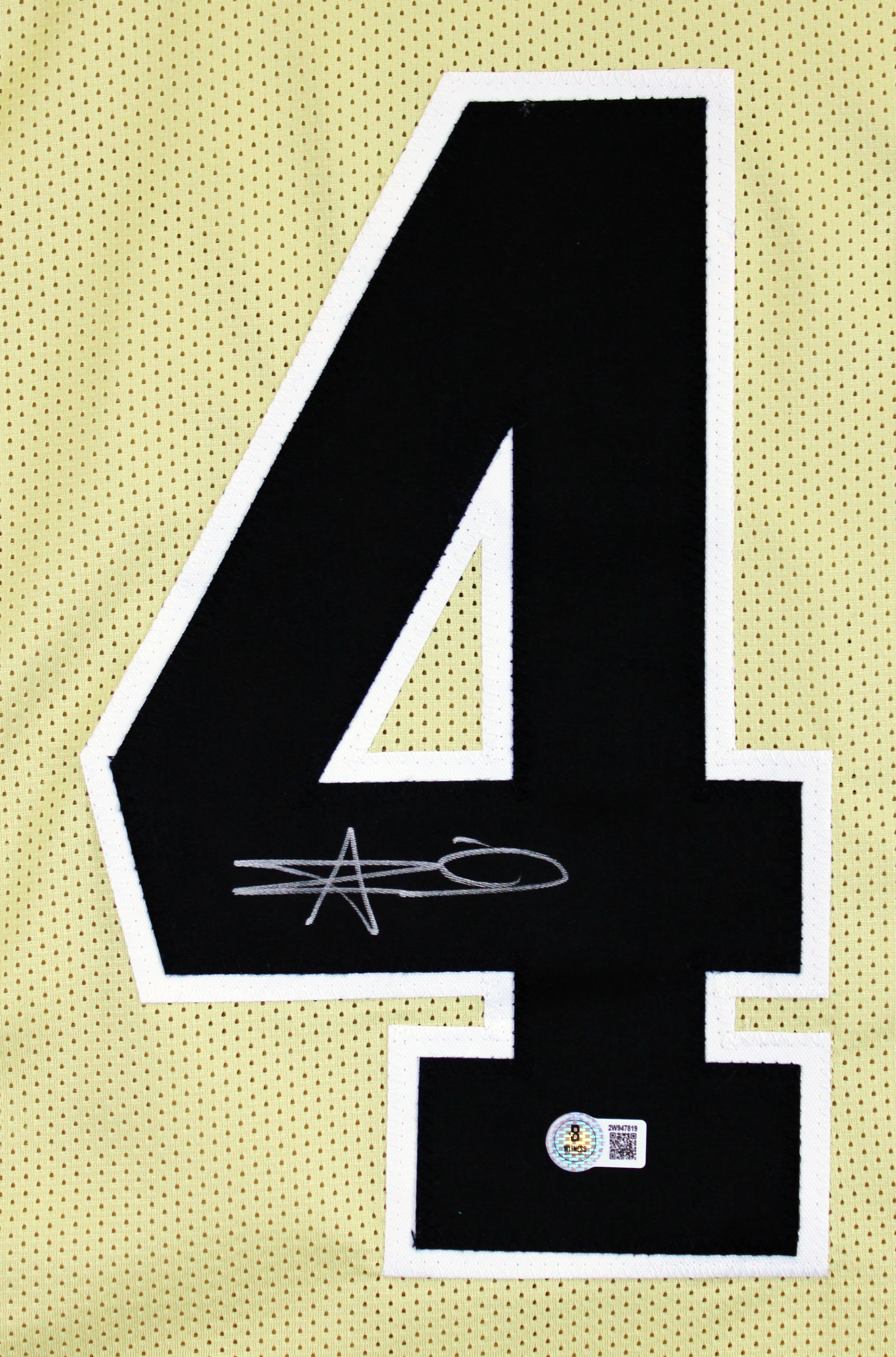 Alvin Kamara Authentic Signed Gold Alternate Pro Style Jersey BAS Witnessed - Image 3
