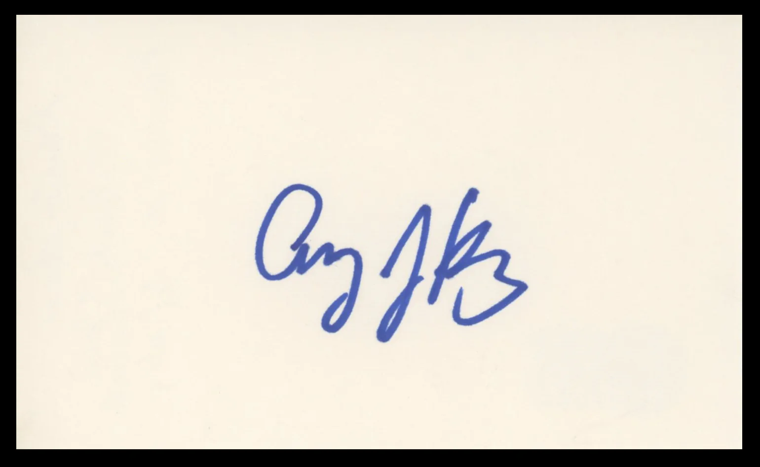 Amy Jo Johnson Power Rangers Authentic Signed 3x5 Index Card BAS #BV59056 - Image 2
