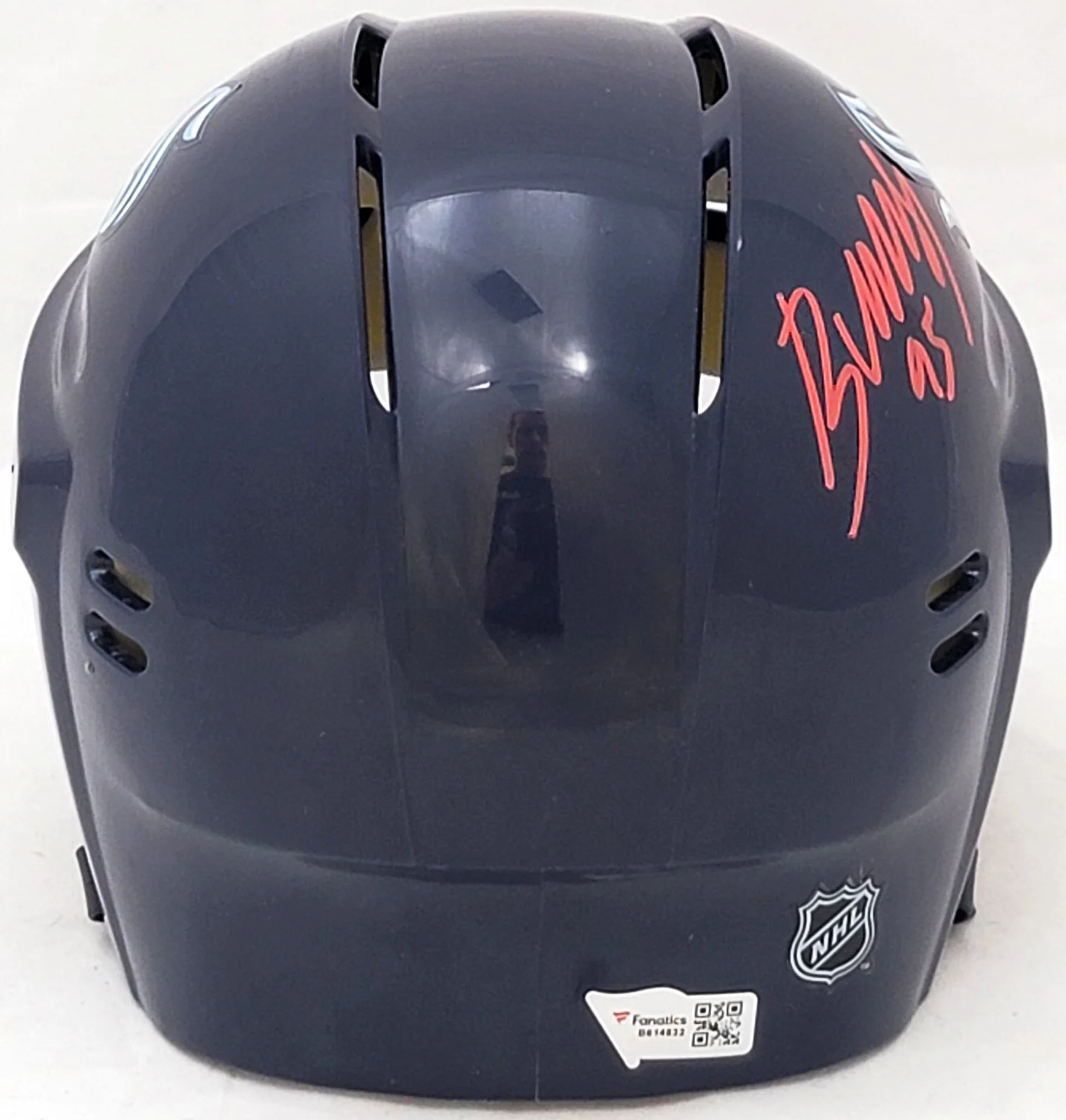 Andre Burakovsky Autographed Seattle Kraken Mini Helmet "Release The Kraken" Fanatics Holo Stock #208687 - Image 5