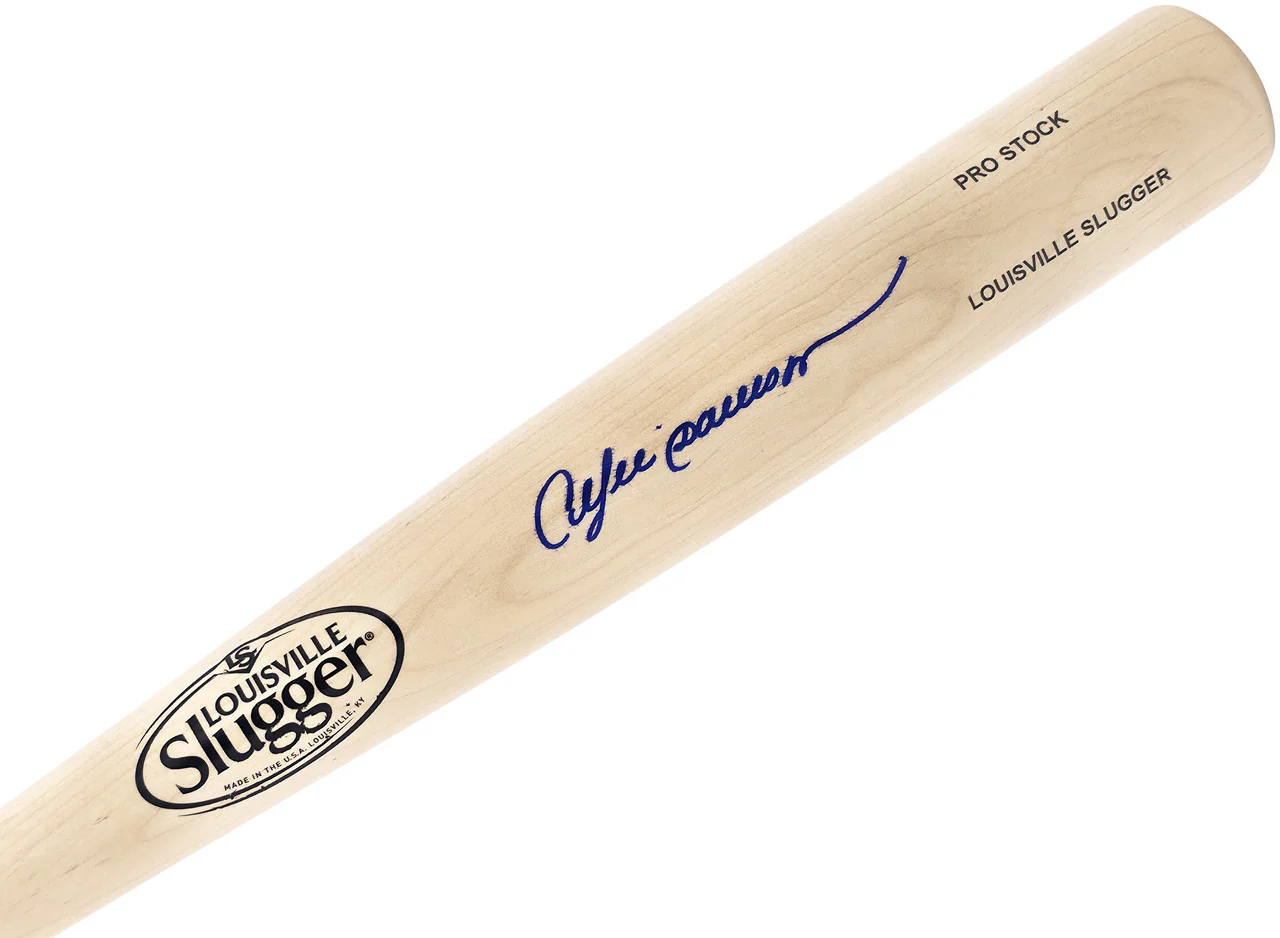 Andre Dawson Autographed Blonde Louisville Slugger Pro Stock Baseball Bat Montreal Expos Beckett BAS Witness Stock #241439 - Image 2
