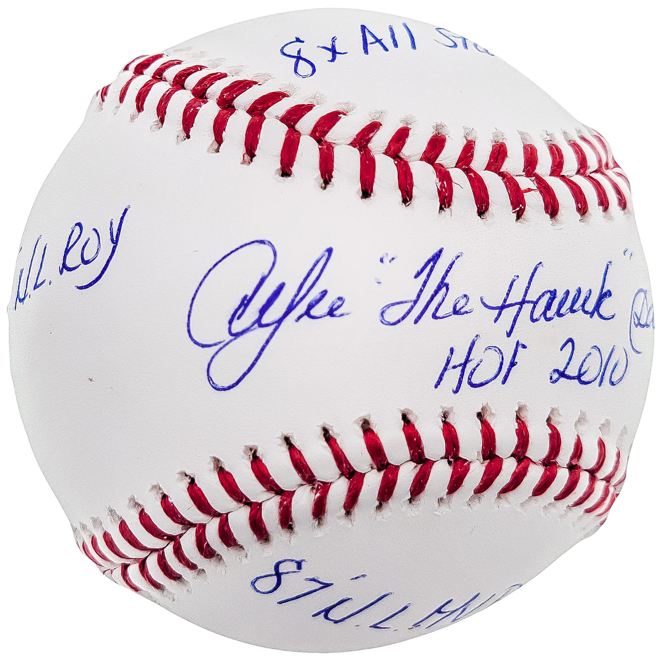 Andre Dawson Autographed Official MLB Baseball Montreal Expos Statball With 6 Stats Beckett BAS QR Stock #202048 - Image 2