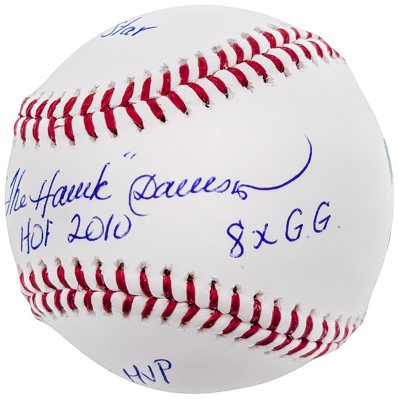 Andre Dawson Autographed Official MLB Baseball Montreal Expos Statball With 6 Stats Beckett BAS QR Stock #202048 - Image 3