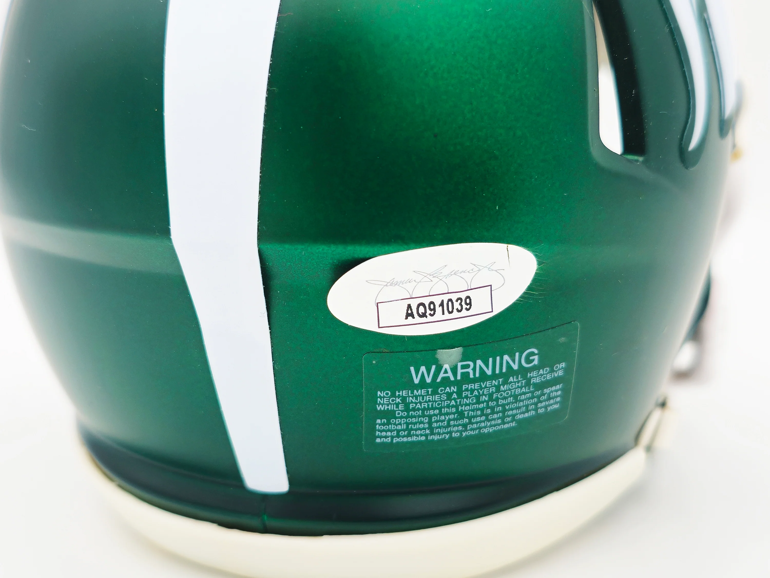 Andre Rison Autographed Michigan State Spartans Satin Green Speed Mini Helmet "Bad Moon" JSA Stock #232856 - Image 5