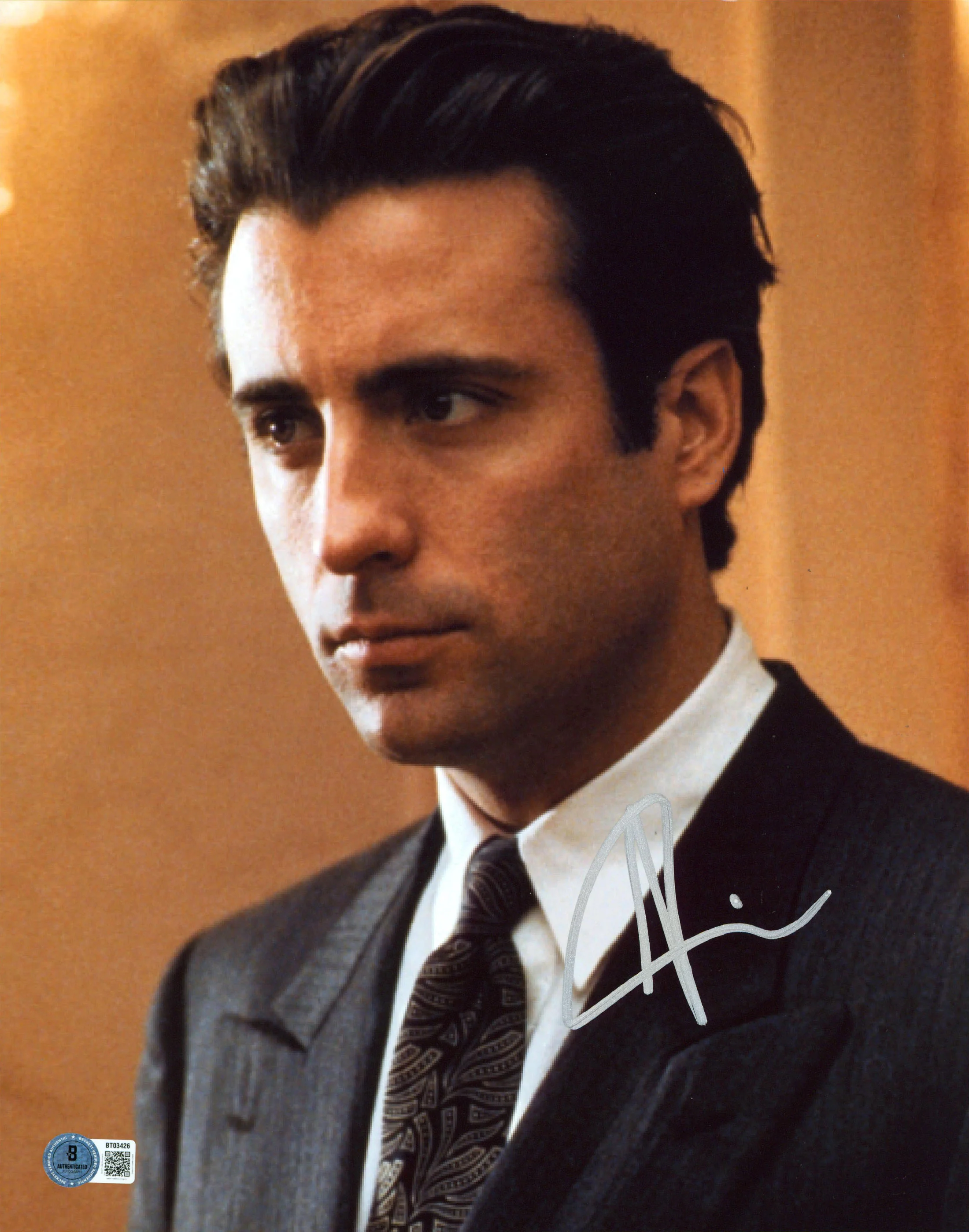 Andy Garcia The Godfather Part 3 Authentic Signed 11x14 Photo BAS #BT03426 - Image 2