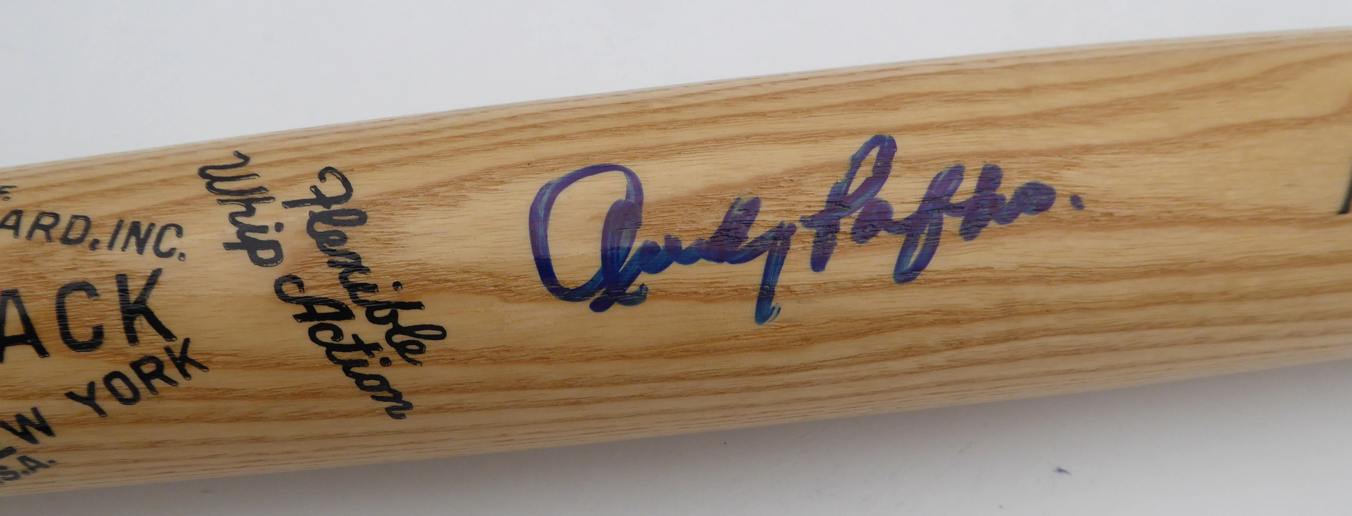Andy Pafko Autographed Adirondack Bat Chicago Cubs Beckett BAS QR #BM00454 - Image 3