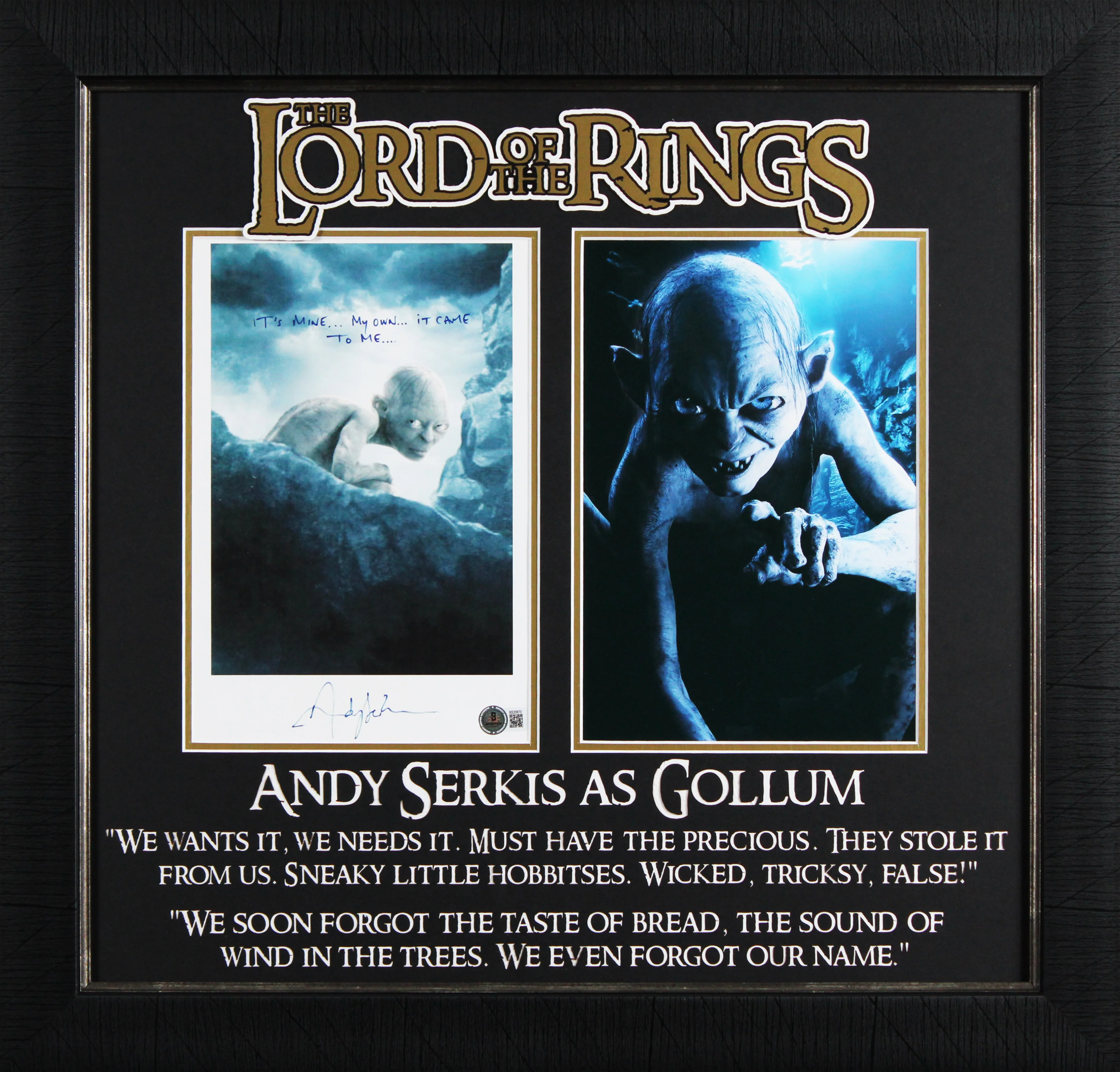 Andy Serkis Lord of the Rings Authentic Signed 8.5x11 Framed Photo BAS #BS20870 - Image 2