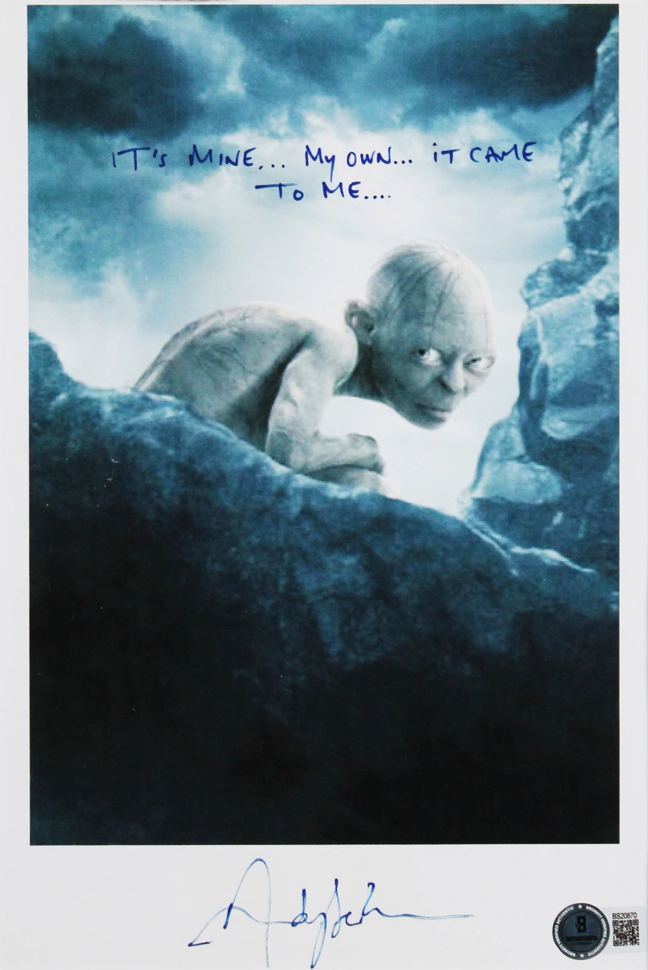Andy Serkis Lord of the Rings Authentic Signed 8.5x11 Framed Photo BAS #BS20870 - Image 3