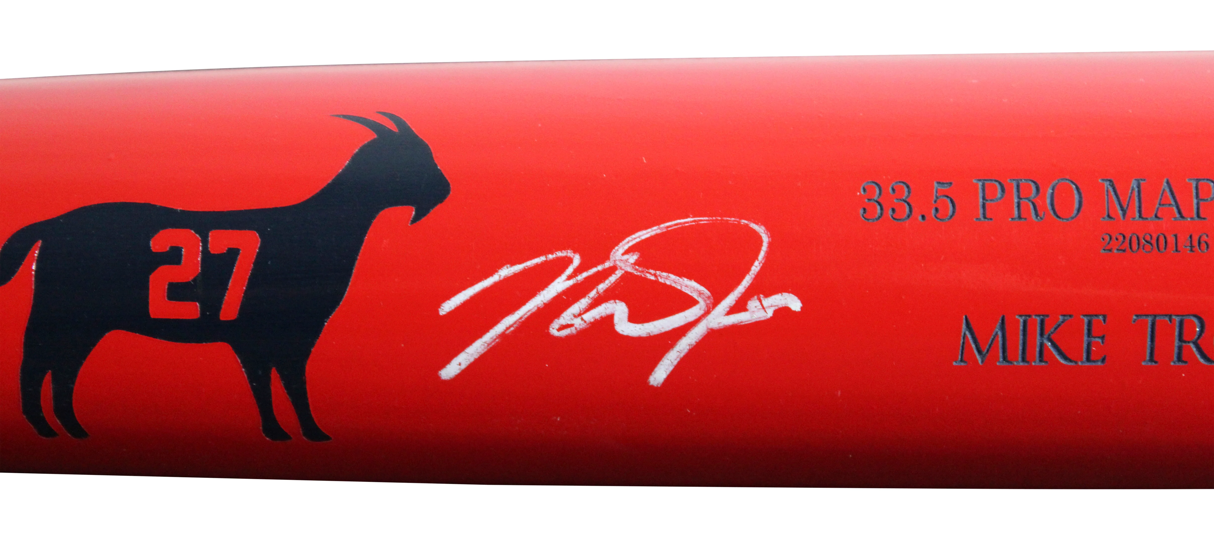 Angels Mike Trout Signed Old Hickory Player Model Baseball Bat MLB #YP104415 - Image 5