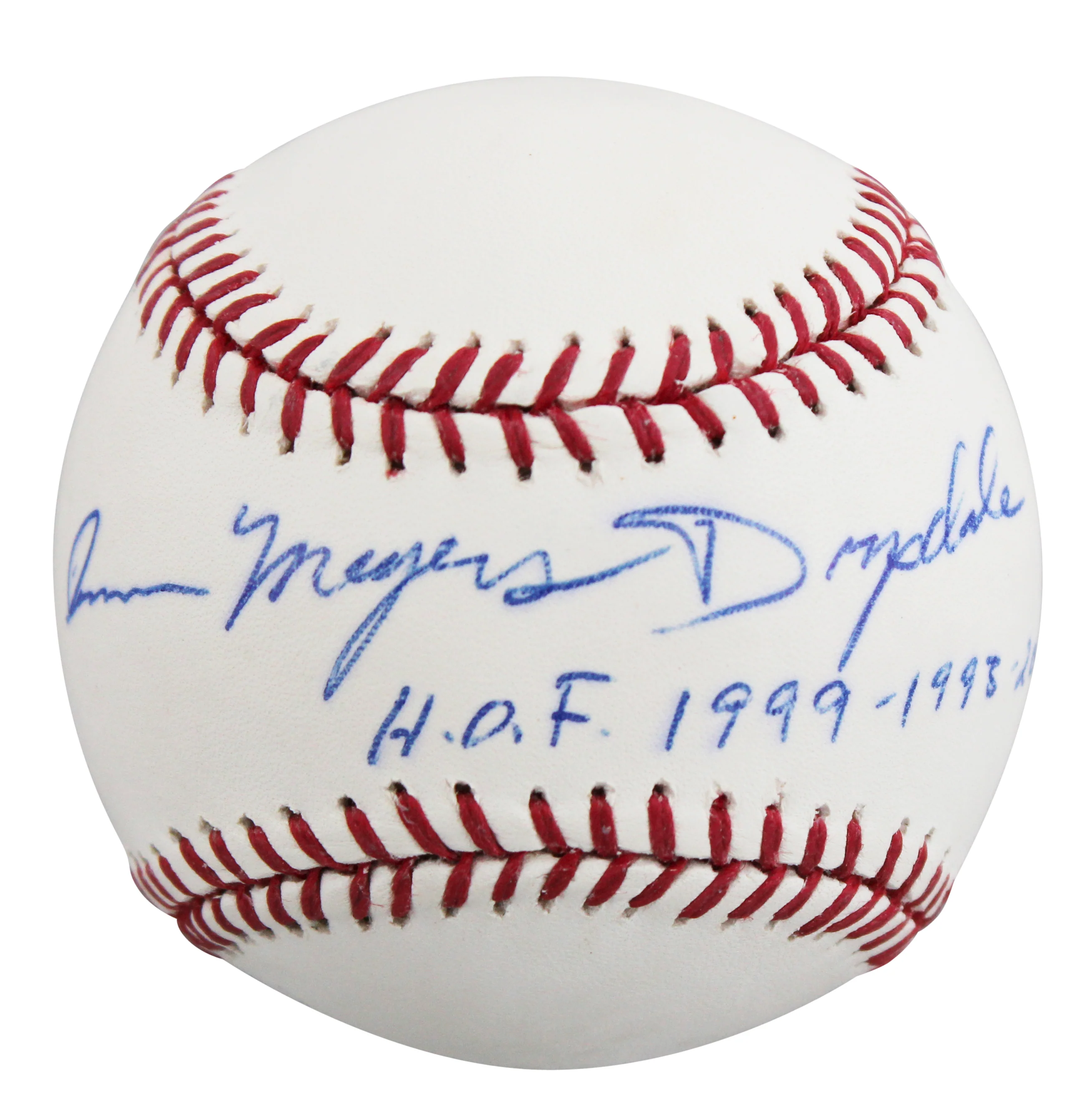 Ann Meyers Drysdale "HOF 1999-1993-2007" Signed OML Baseball BAS #BV01233 - Image 3