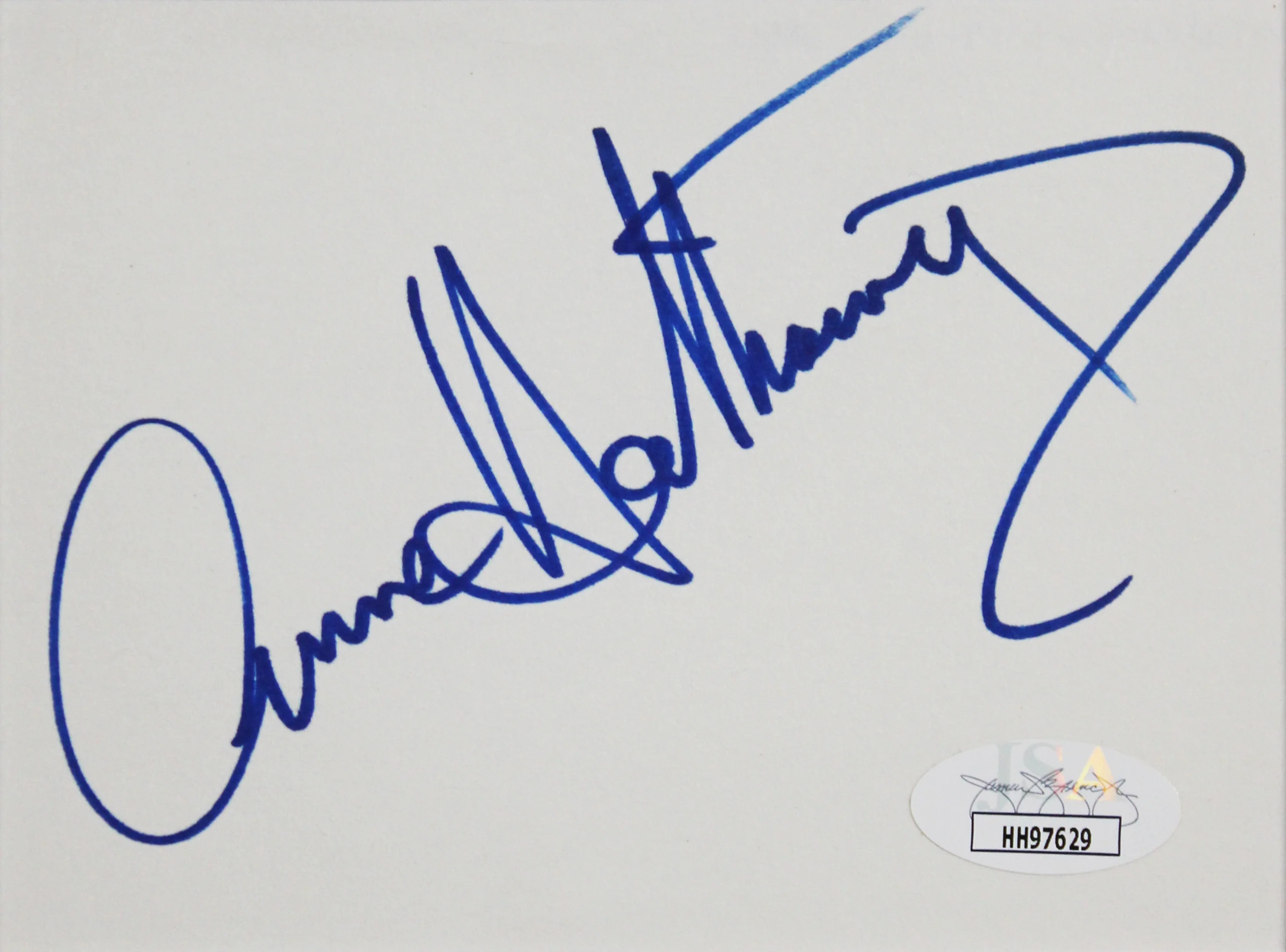 Anne Hathaway The Devil Wears Prada Signed & Framed 4x6 Index Card JSA #HH97629 - Image 3