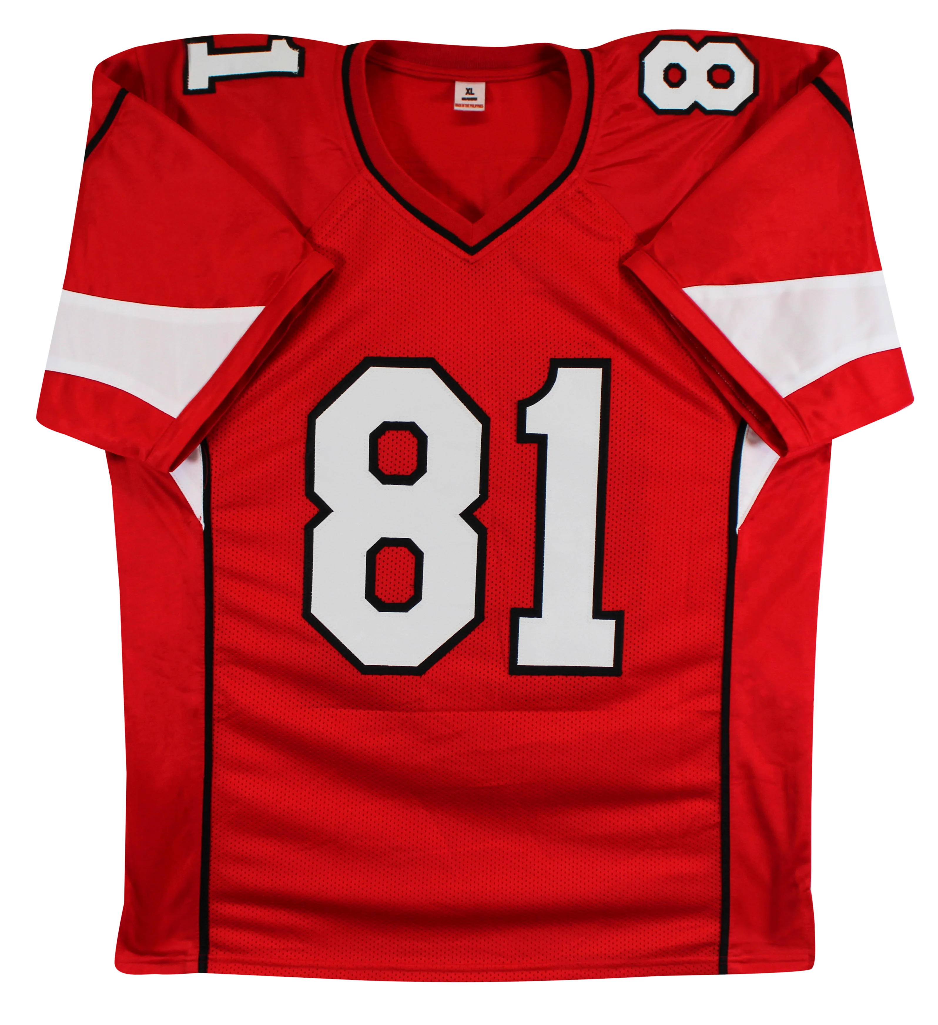 Anquan Boldin Authentic Signed Red Pro Style Jersey Autographed BAS Witnessed - Image 4