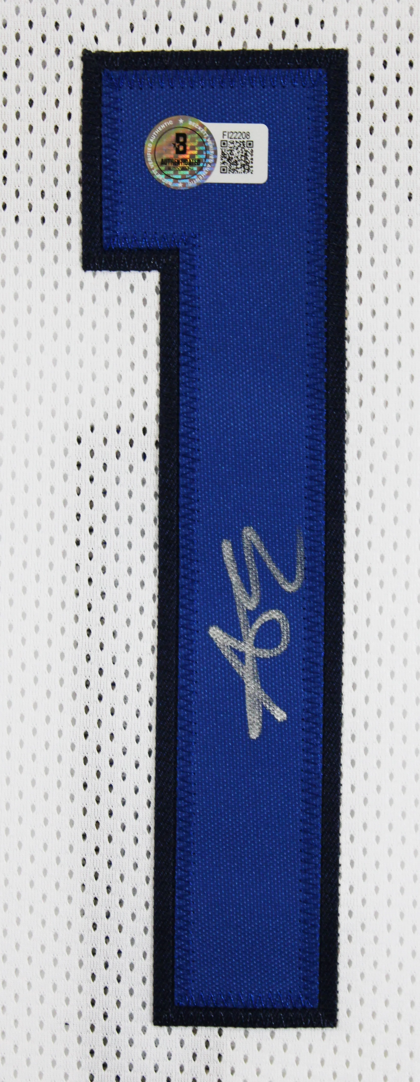 Anthony Edwards Authentic Signed White Pro Style Jersey Autographed BAS 2 - Image 3