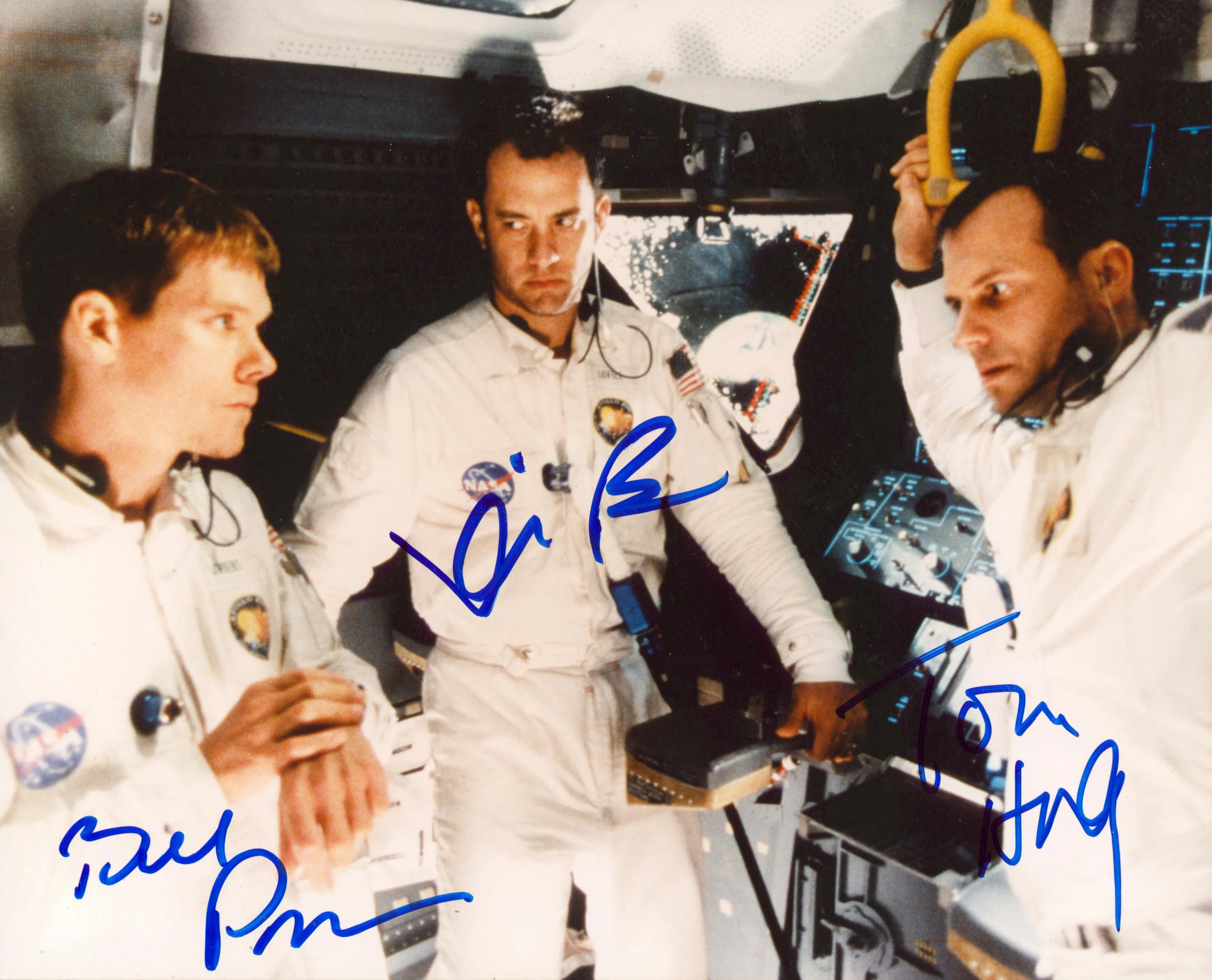 Apollo 13 (3) Hanks, Bacon, & Paxton Signed 8x10 Framed Photo BAS #AC71225 - Image 3