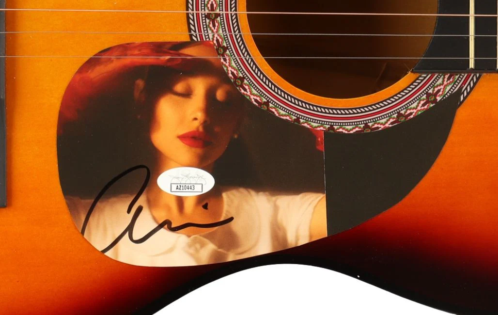 Ariana Grande Signed Eternal Sunshine 38" Acoustic Guitar JSA Hologram - Image 2