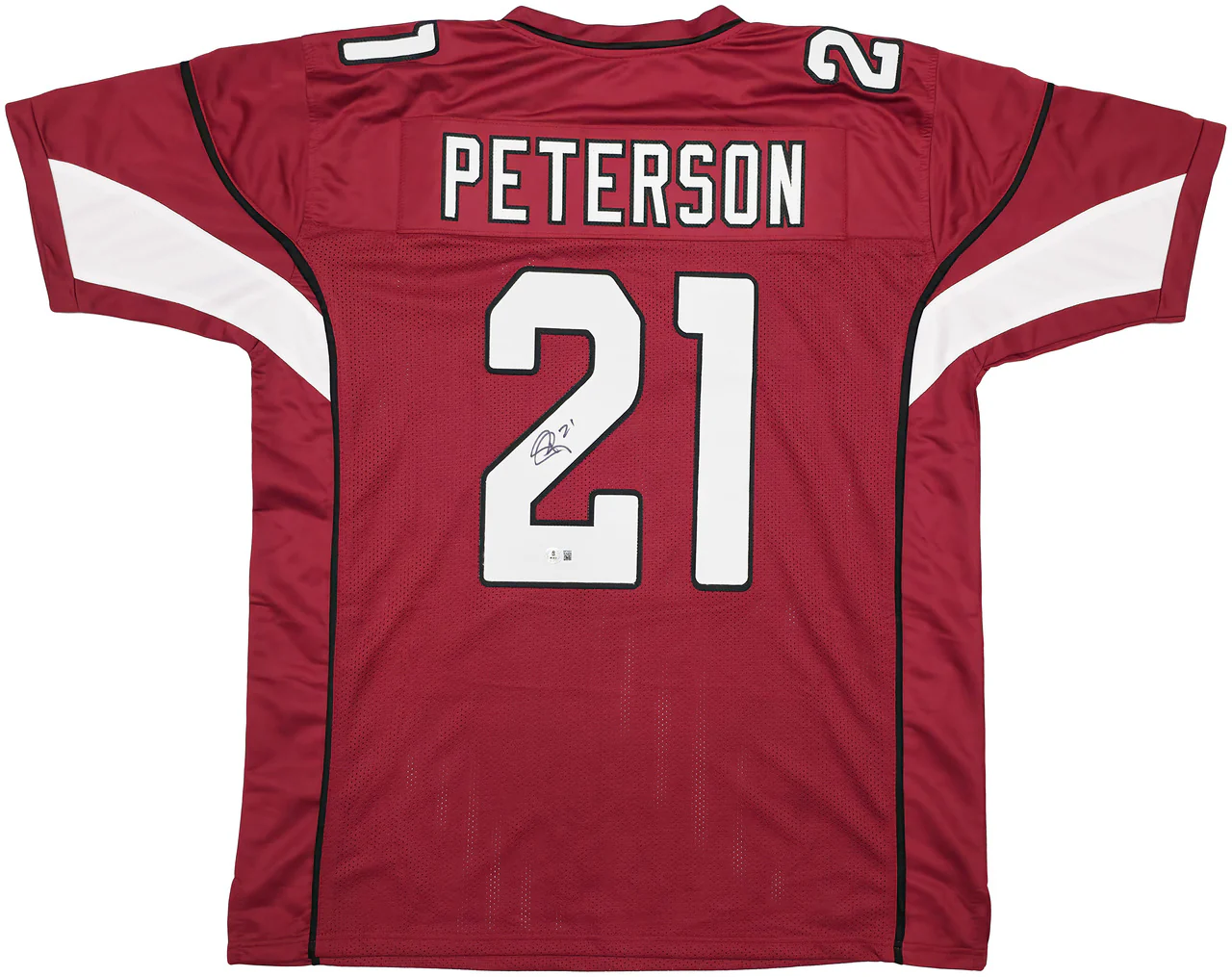 Arizona Cardinals Patrick Peterson Autographed Red Jersey Beckett BAS Witness Stock #246194 - Image 2