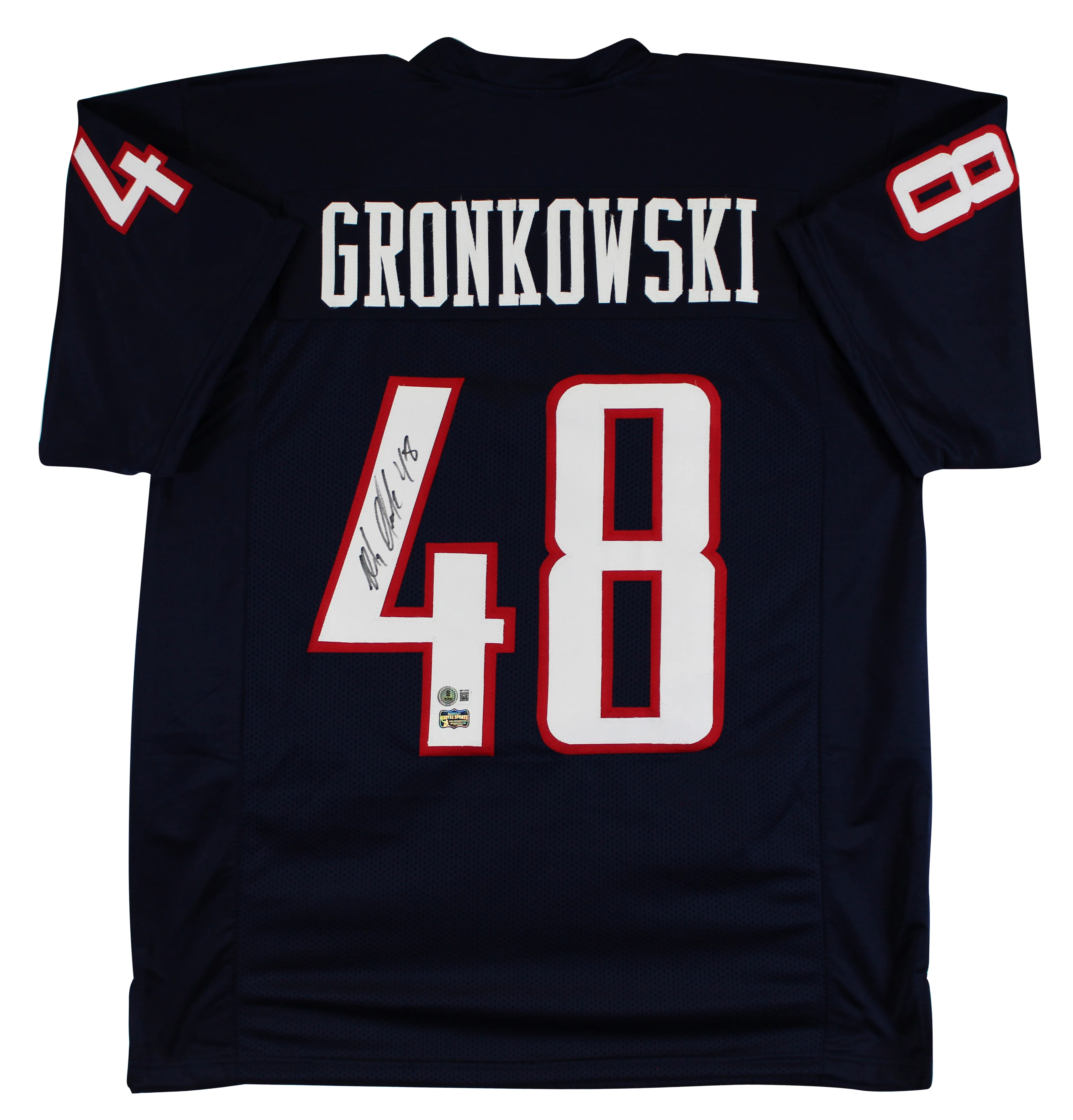 Arizona Rob Gronkowski Authentic Signed Navy Blue Pro Style Jersey BAS Witnessed - Image 2
