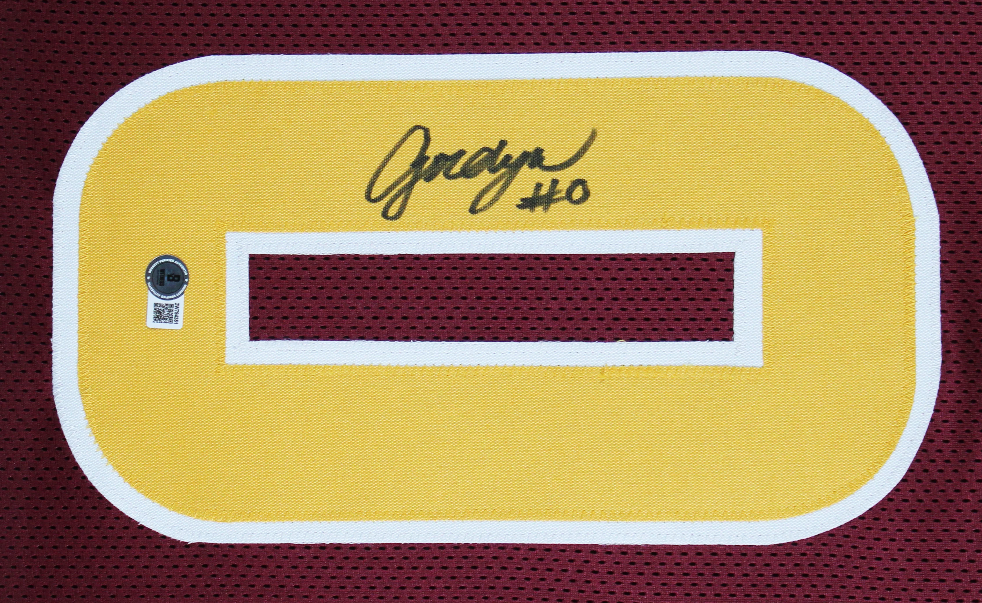 Arizona State Jordyn Tyson Signed Maroon Pro Style Framed Jersey BAS Witnessed - Image 3