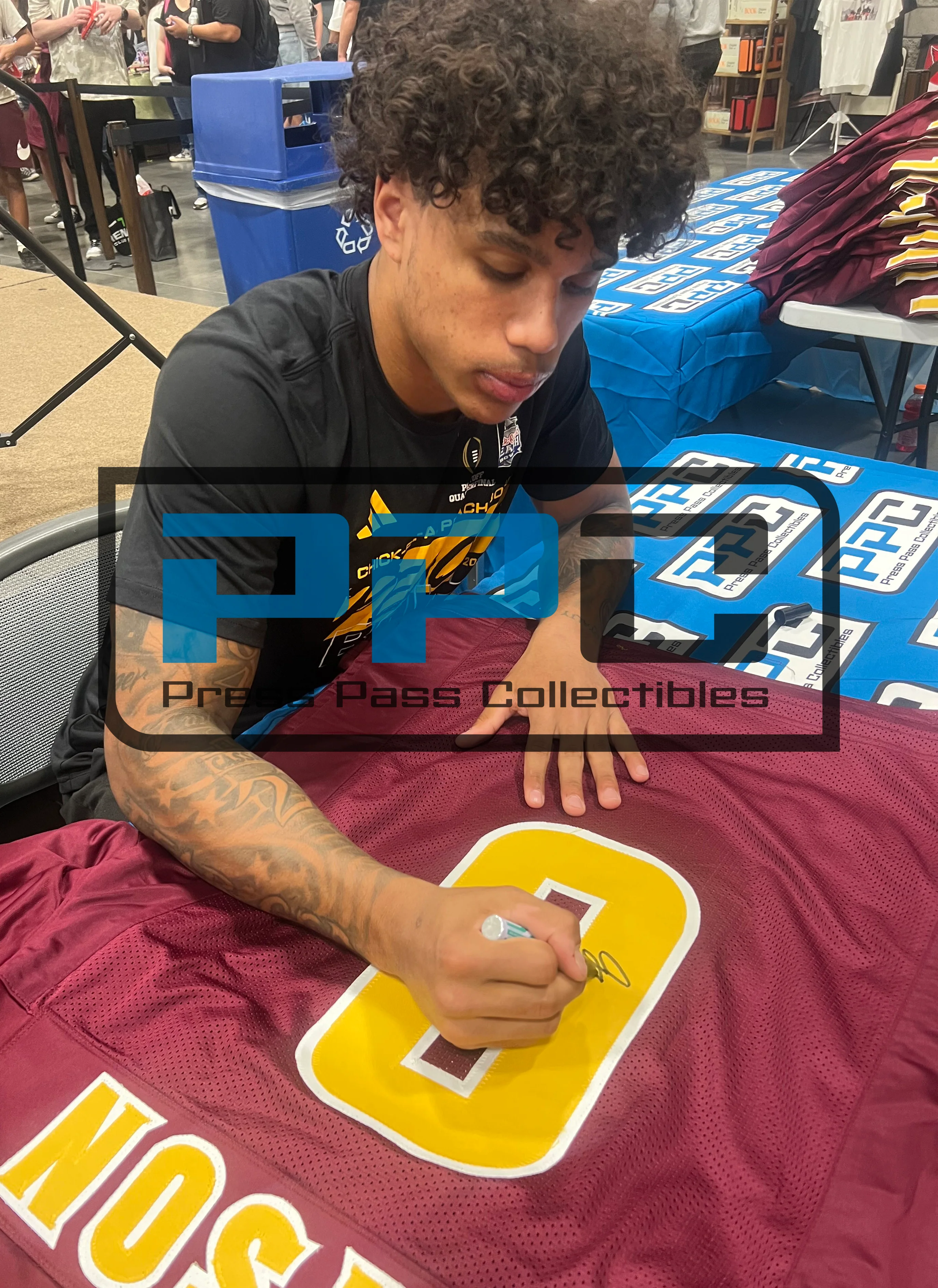 Arizona State Jordyn Tyson Signed Maroon Pro Style Framed Jersey BAS Witnessed - Image 4