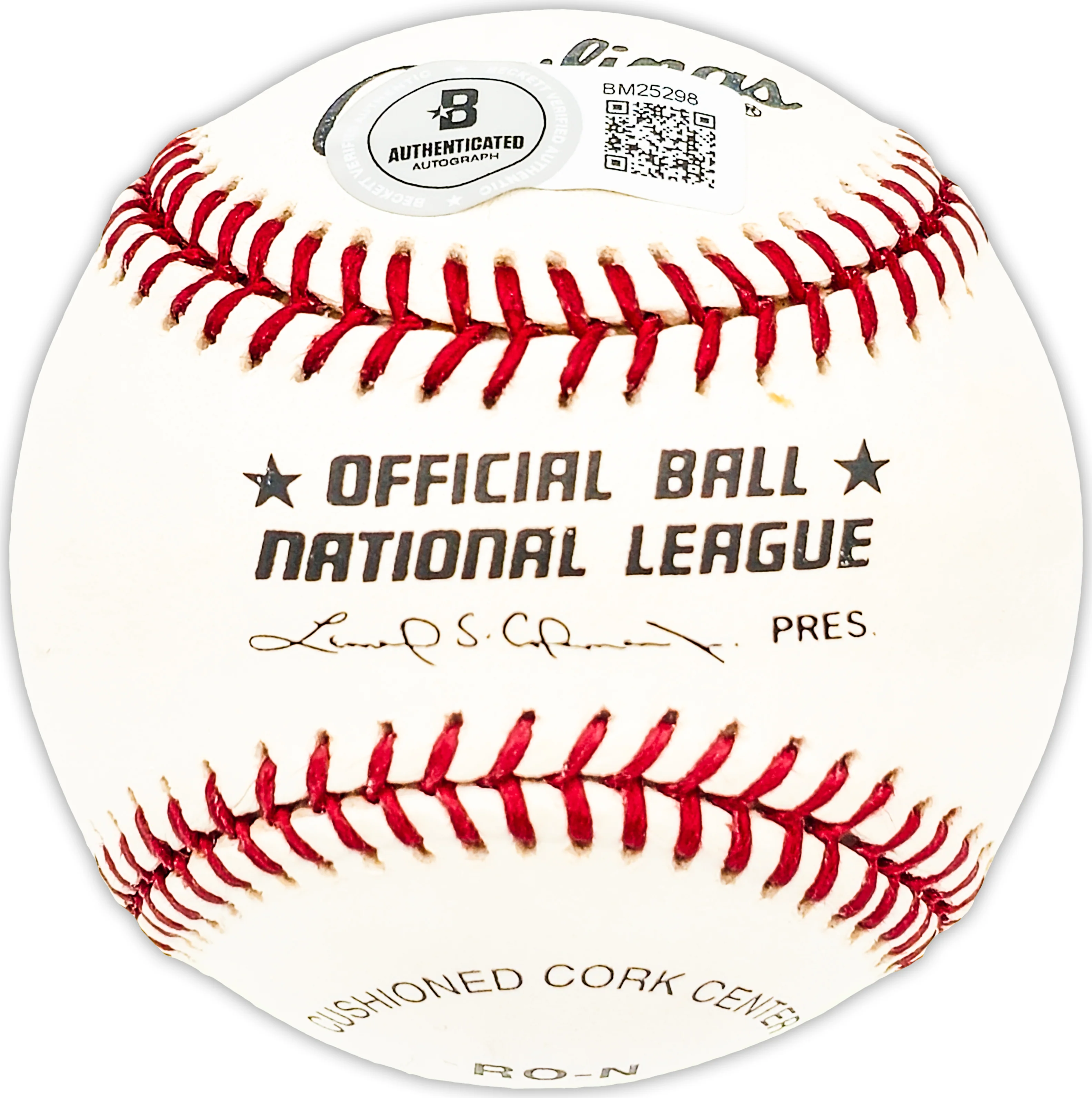 Art Ceccarelli Autographed Official NL Baseball Chicago Cubs, Baltimore Orioles Beckett BAS QR #BM25298 - Image 2