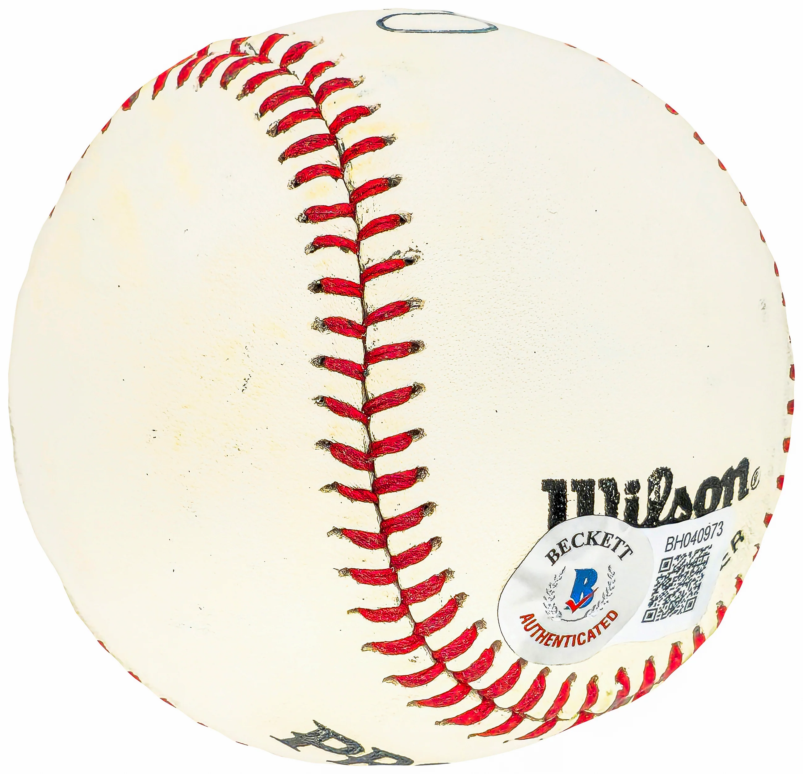 Artie Quirk Autographed Official Wilson Baseball Orioles, Senators Vintage Signature Beckett BAS QR #BH040973 - Image 3