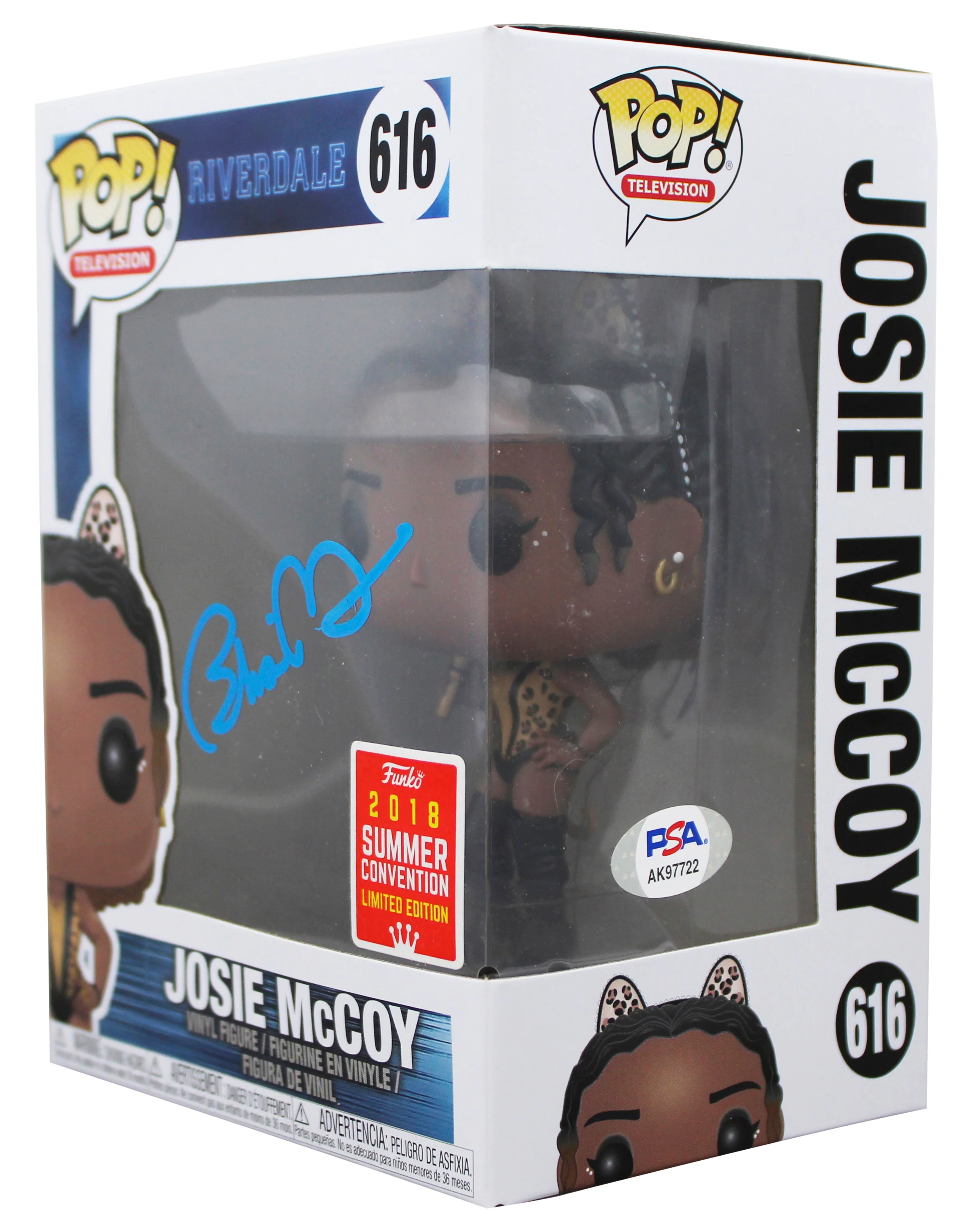 Ashleigh Murray Riverdale Signed Josie #616 Funko Pop Figure PSA/DNA #AK97722 - Image 4