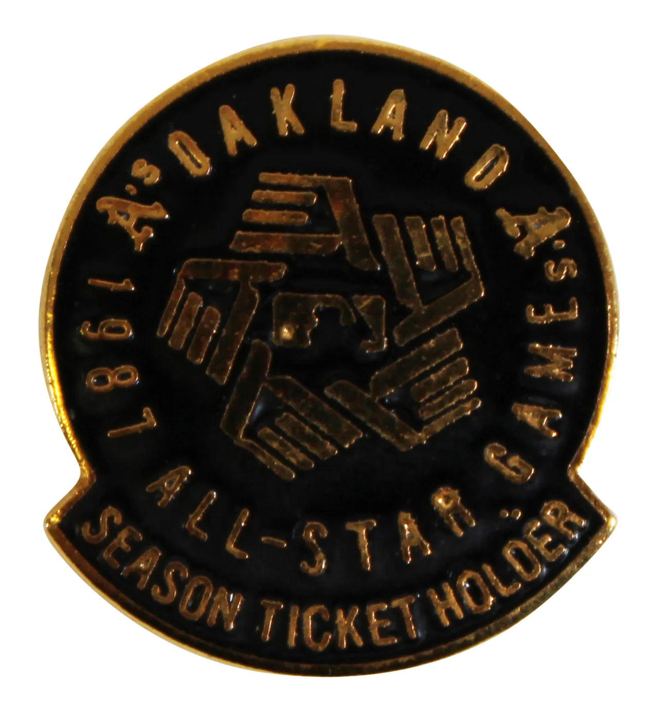 Athletics 1987 All-Star Game Season Ticket Holder Pin Un-signed - Image 2