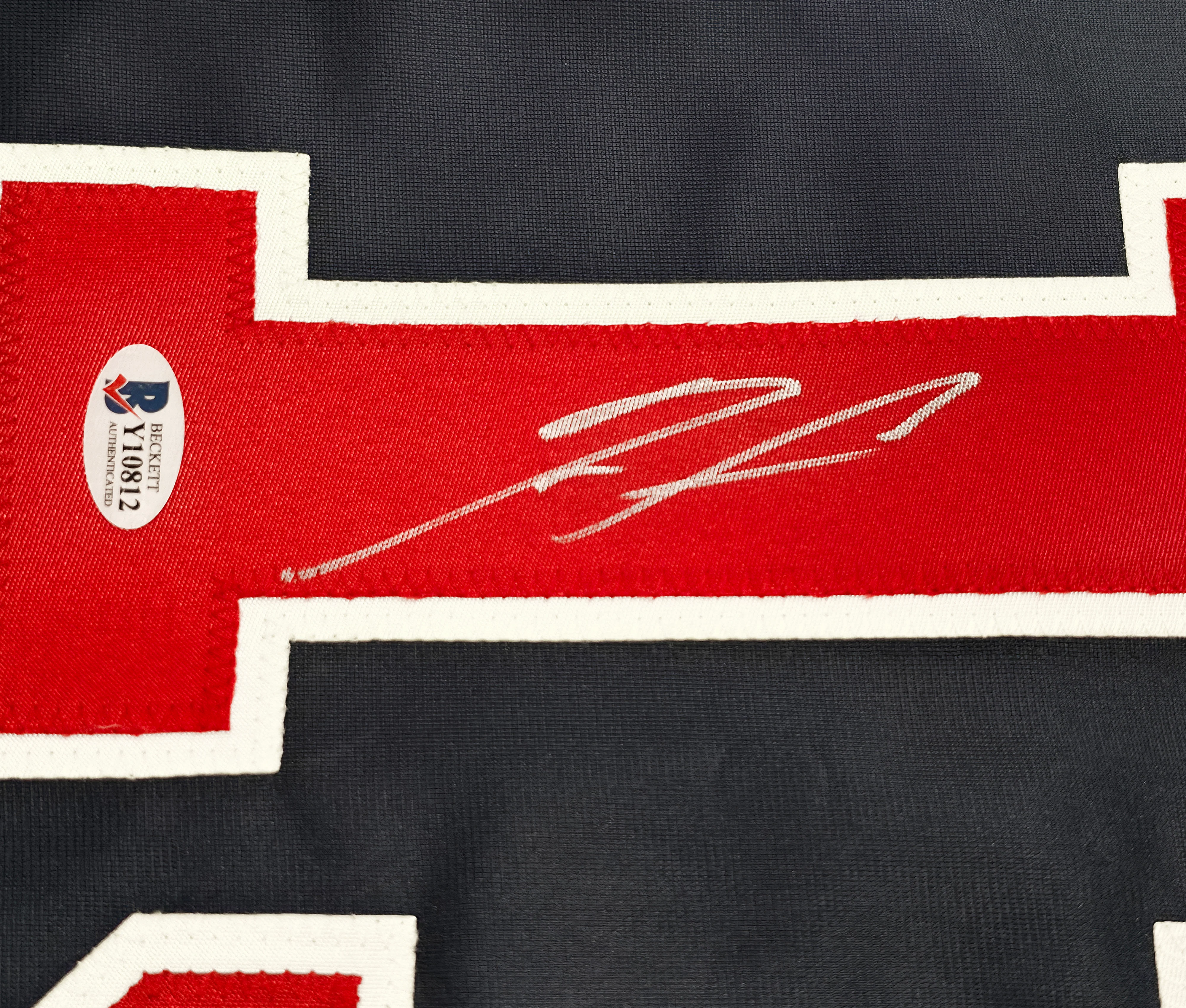 Atlanta Braves Ronald Acuna Jr. Autographed Blue Jersey Beckett BAS Stock #250574 - Image 4