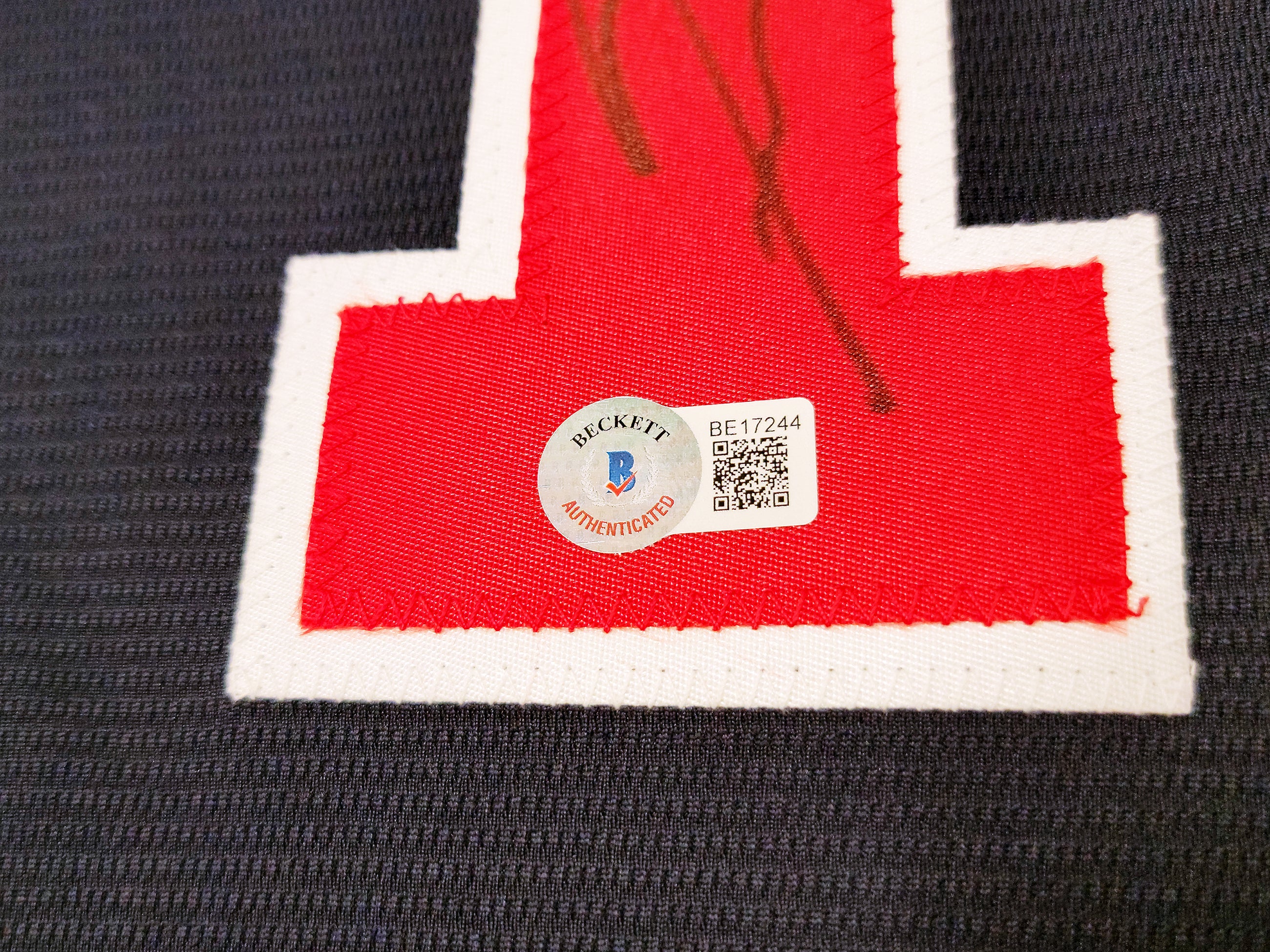 Atlanta Braves Ronald Acuna Jr. Autographed Blue Nike Jersey Size L Beckett BAS QR Stock #205687 - Image 5