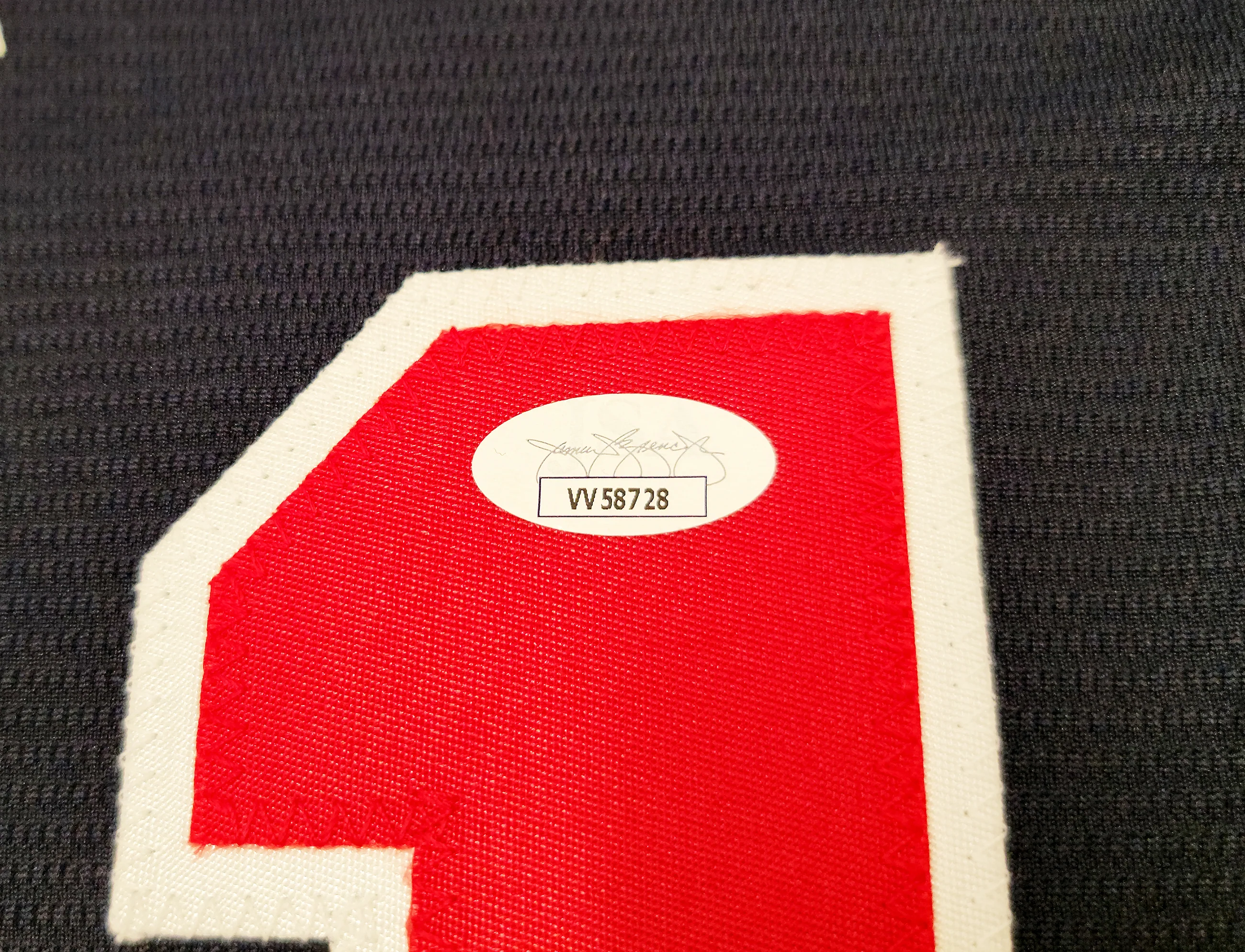 Atlanta Braves Ronald Acuna Jr. Autographed Blue Nike Jersey Size L JSA Stock #205683 - Image 5